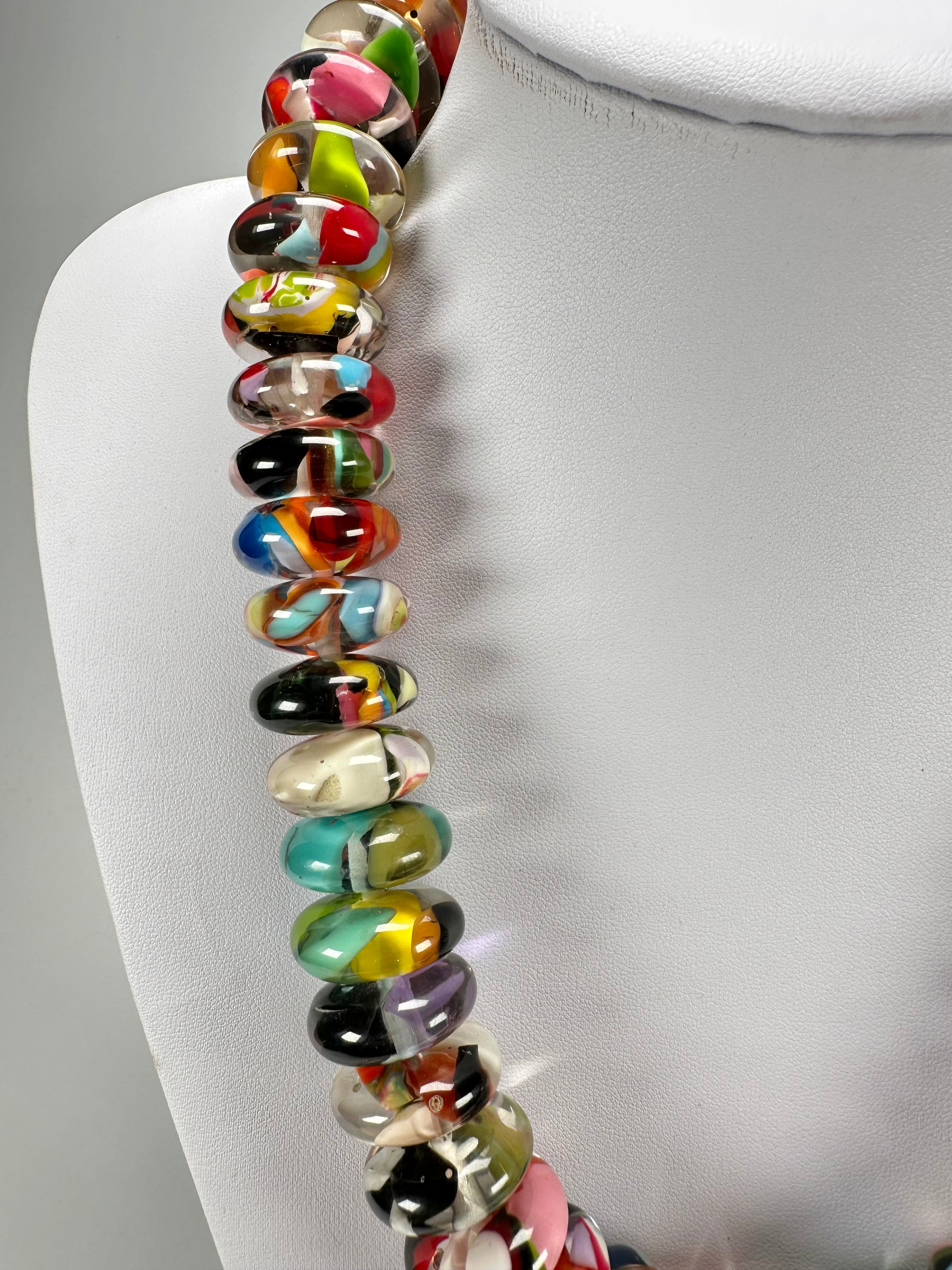 Jackie Brazil "Ana" Cascade Resin Wheels 50cm Necklace ( N0042 )