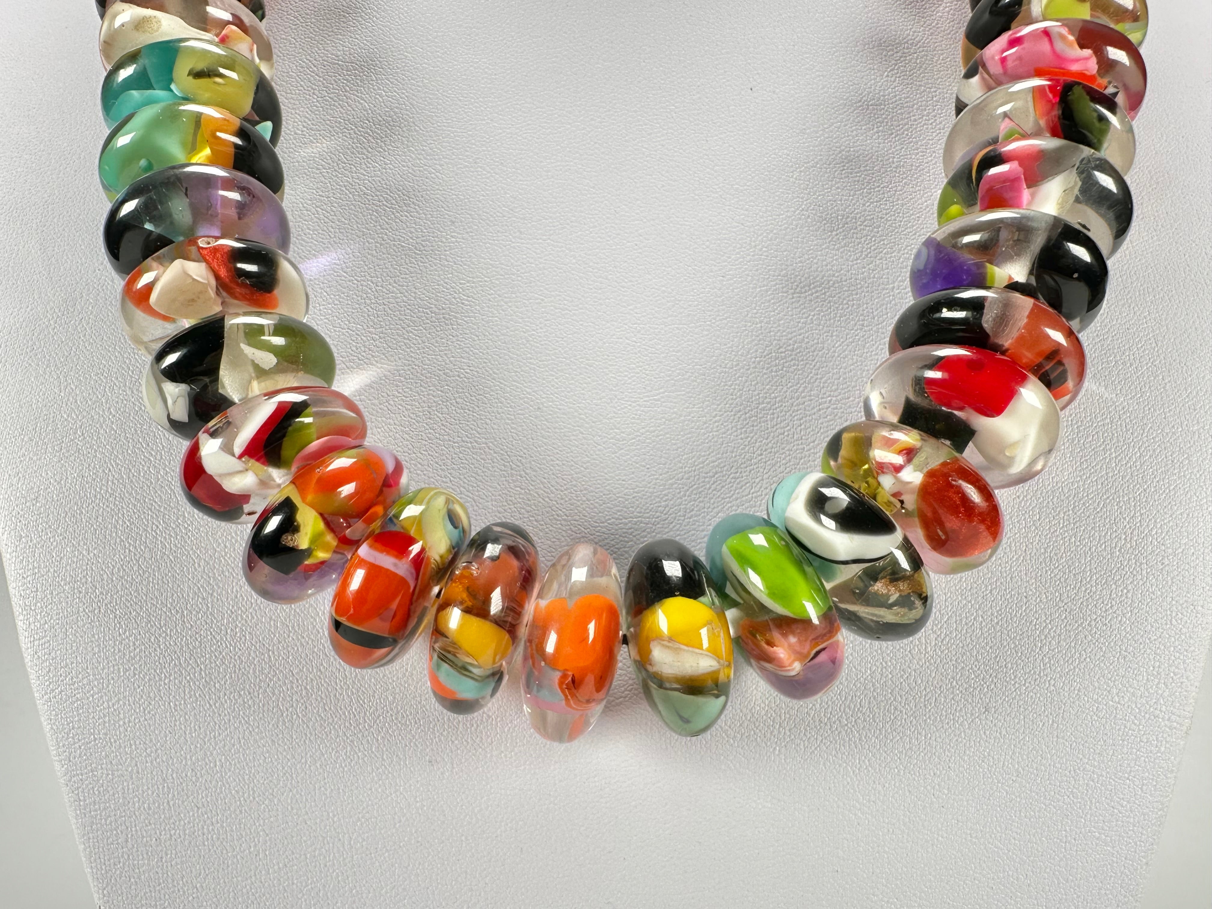 Jackie Brazil "Ana" Cascade Resin Wheels 50cm Necklace ( N0042 )