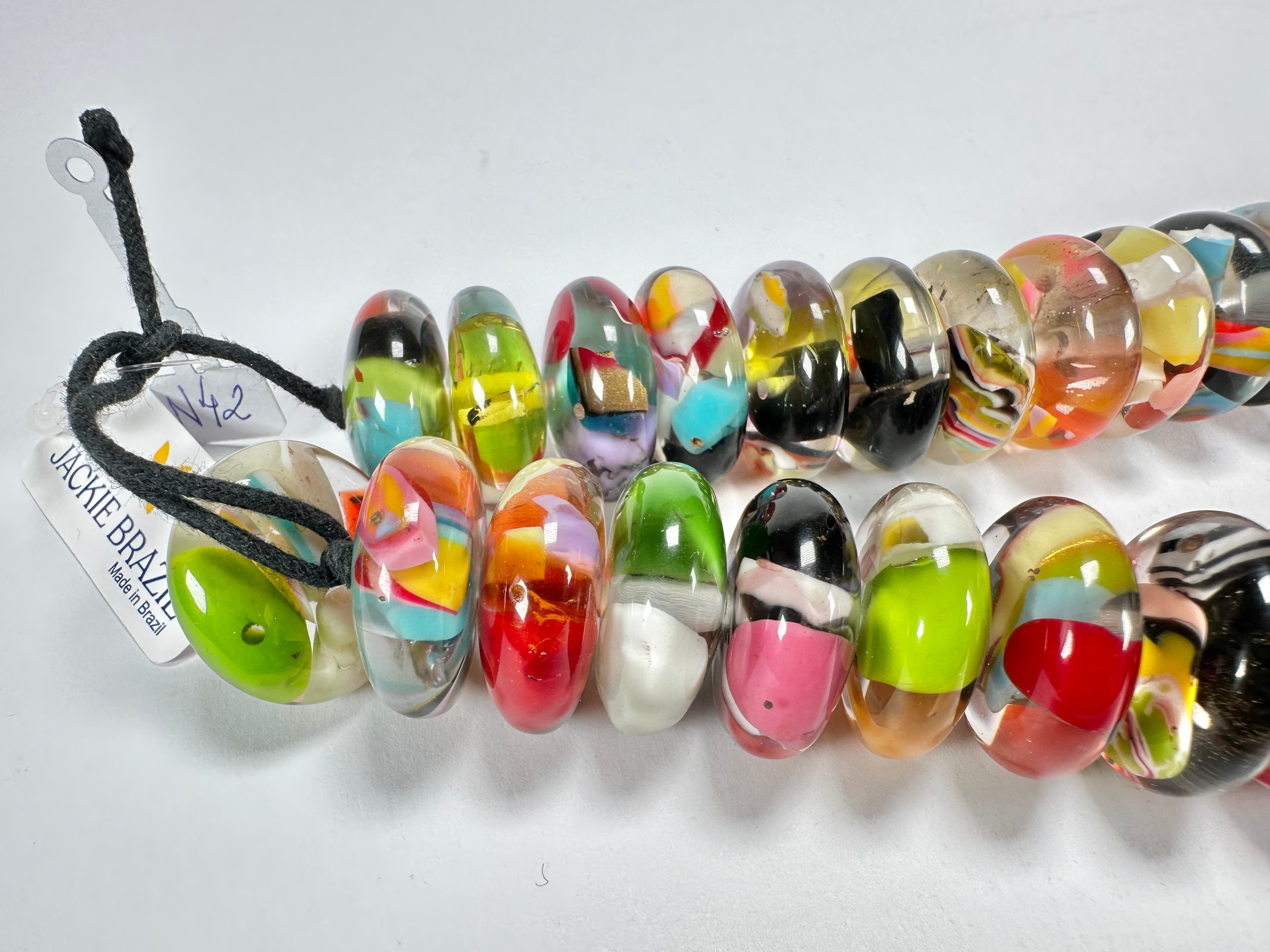 Jackie Brazil "Ana" Cascade Resin Wheels 50cm Necklace ( N0042 )