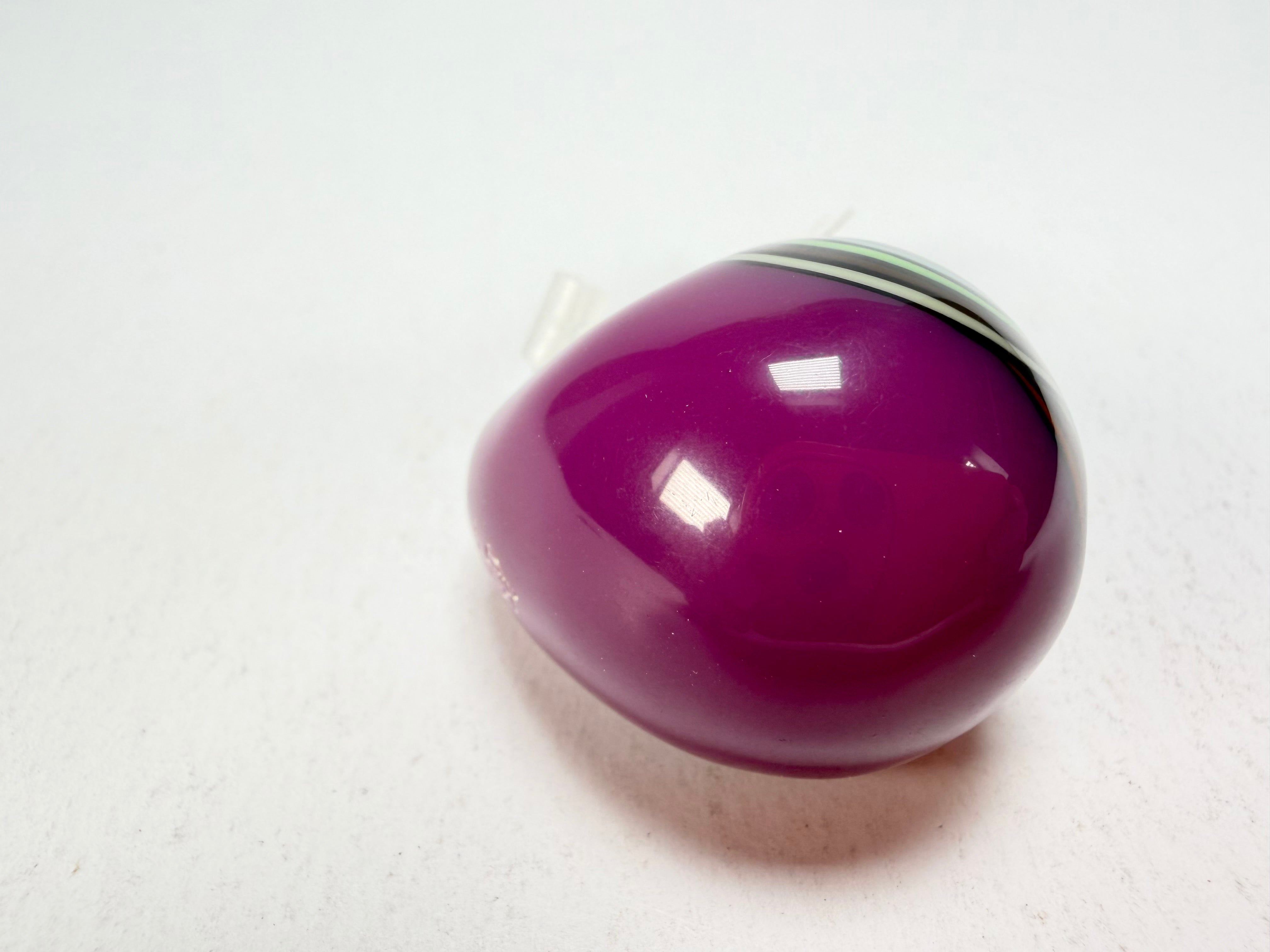 Jackie Brazil "Berlin" Swirls Purple Large Round Resin Ring ( R3195 ) Size UK Q / USA 8