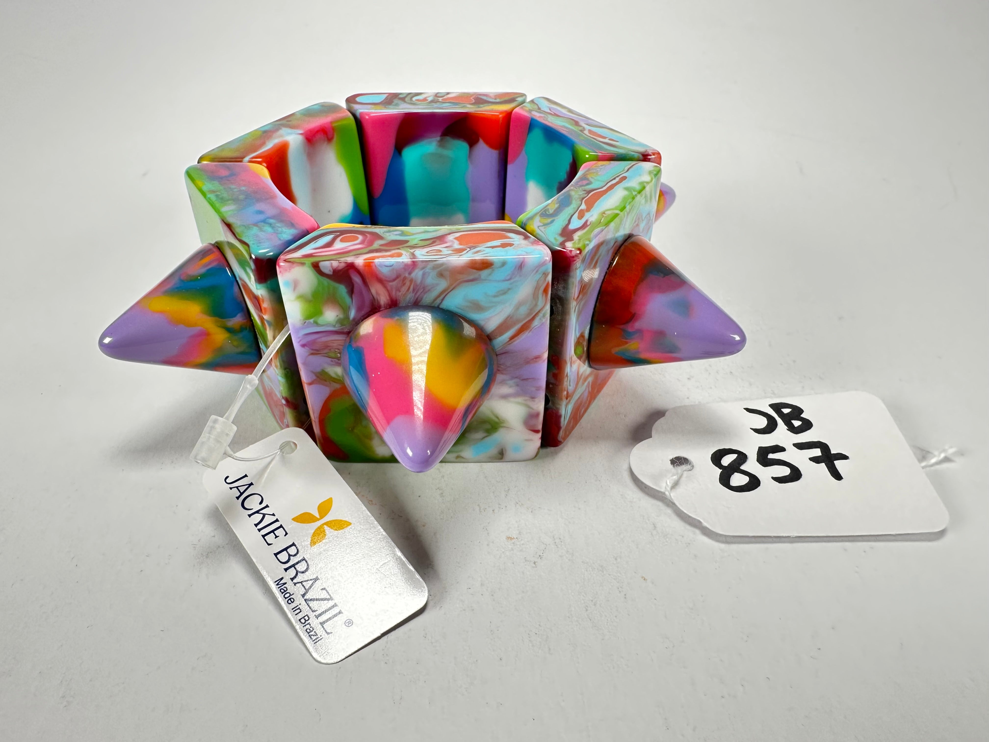 Jackie Brazil "Spike" Kandinsky Sabrina x Cones Elasticated Bracelet ( B0220 )