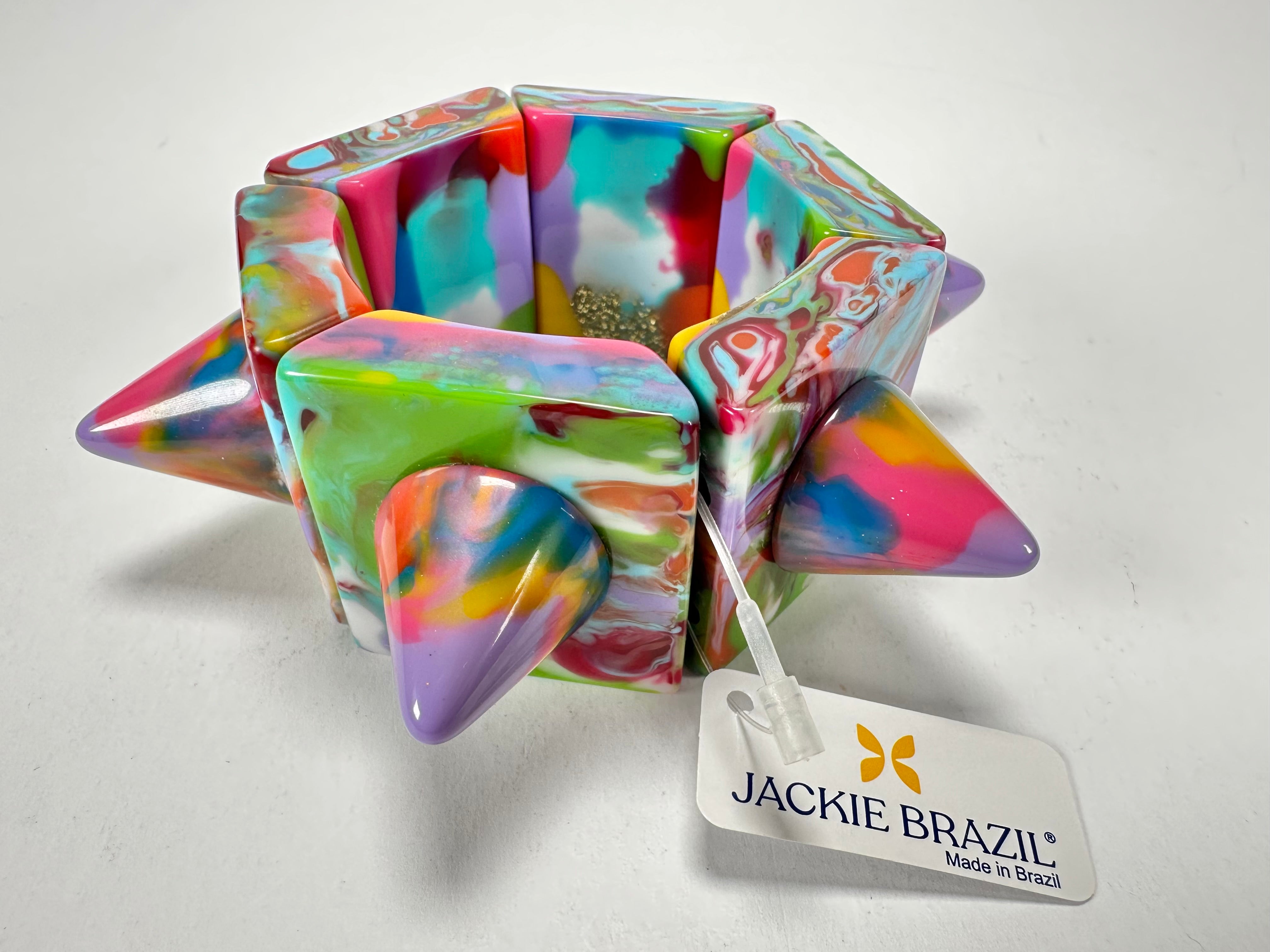Jackie Brazil "Spike" Kandinsky Sabrina x Cones Elasticated Bracelet ( B0220 )