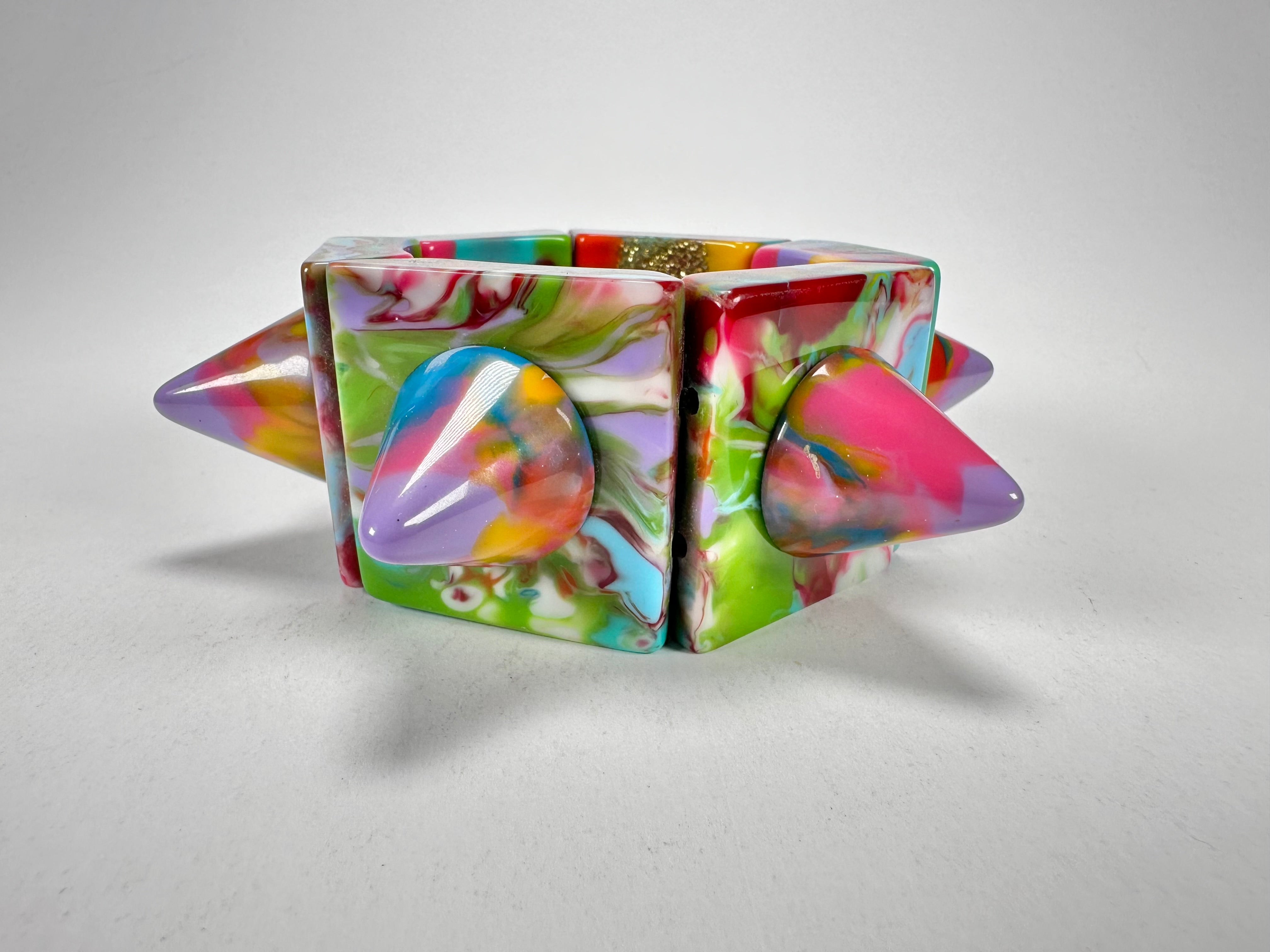 Jackie Brazil "Spike" Kandinsky Sabrina x Cones Elasticated Bracelet ( B0220 )