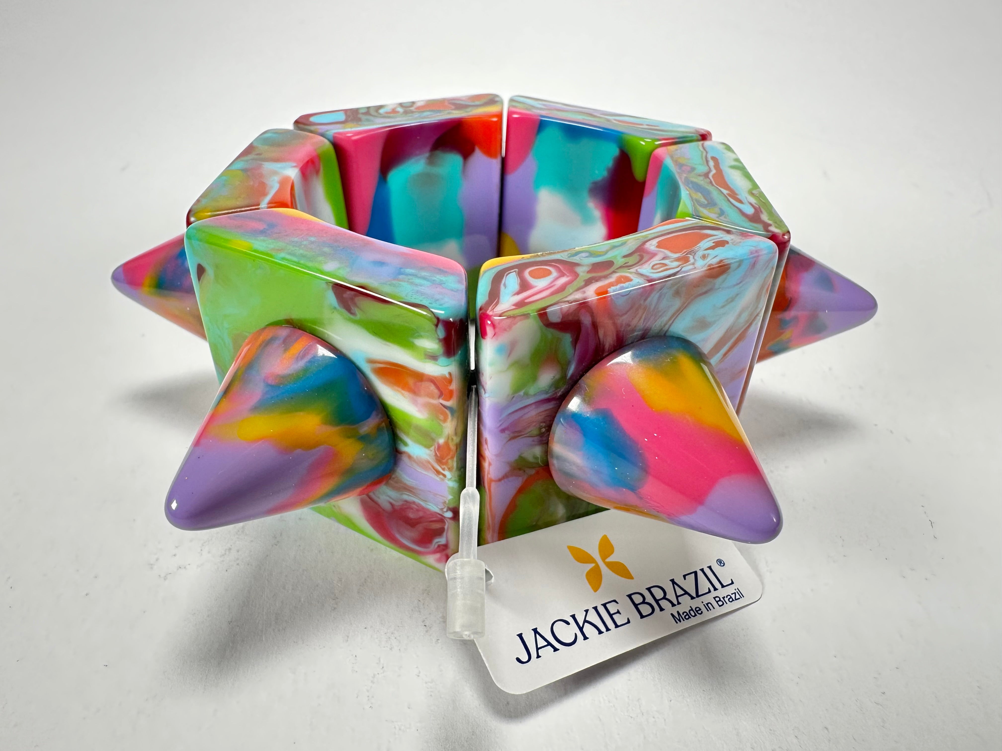 Jackie Brazil "Spike" Kandinsky Sabrina x Cones Elasticated Bracelet ( B0220 )