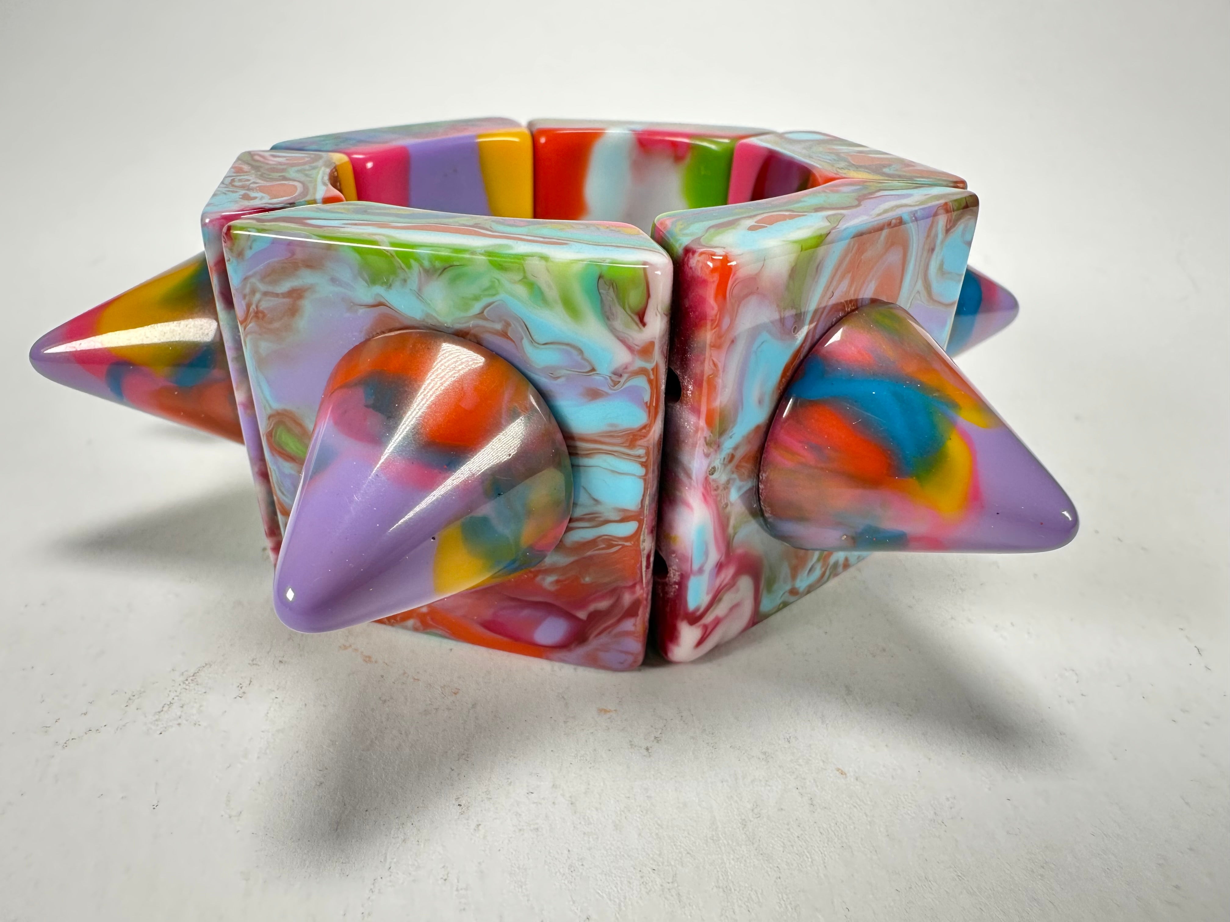Jackie Brazil "Spike" Kandinsky Sabrina x Cones Elasticated Bracelet ( B0220 )