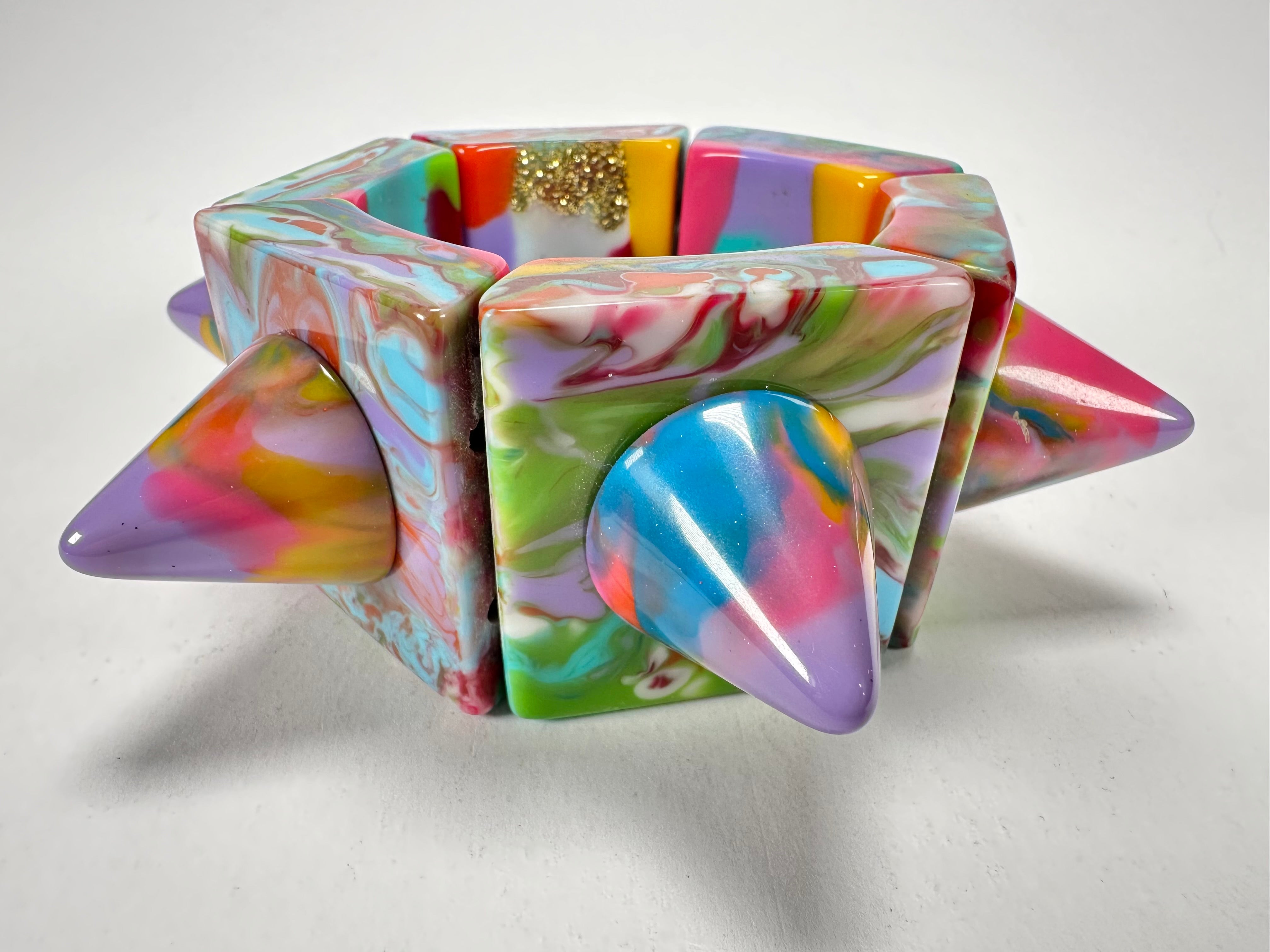 Jackie Brazil "Spike" Kandinsky Sabrina x Cones Elasticated Bracelet ( B0220 )