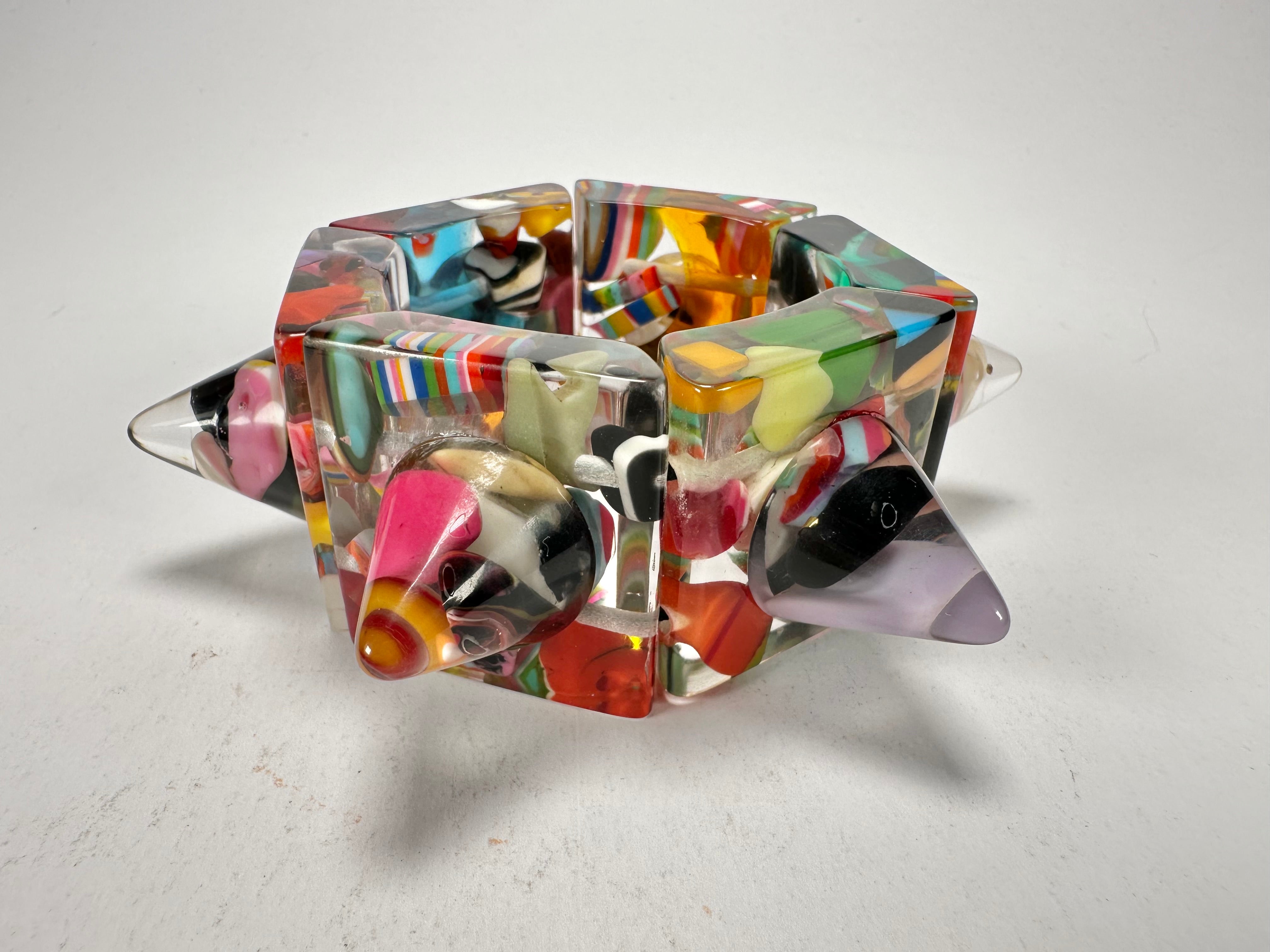 Jackie Brazil "Spike" Cascade Sabrina x Cones Elasticated Bracelet ( B0220 )