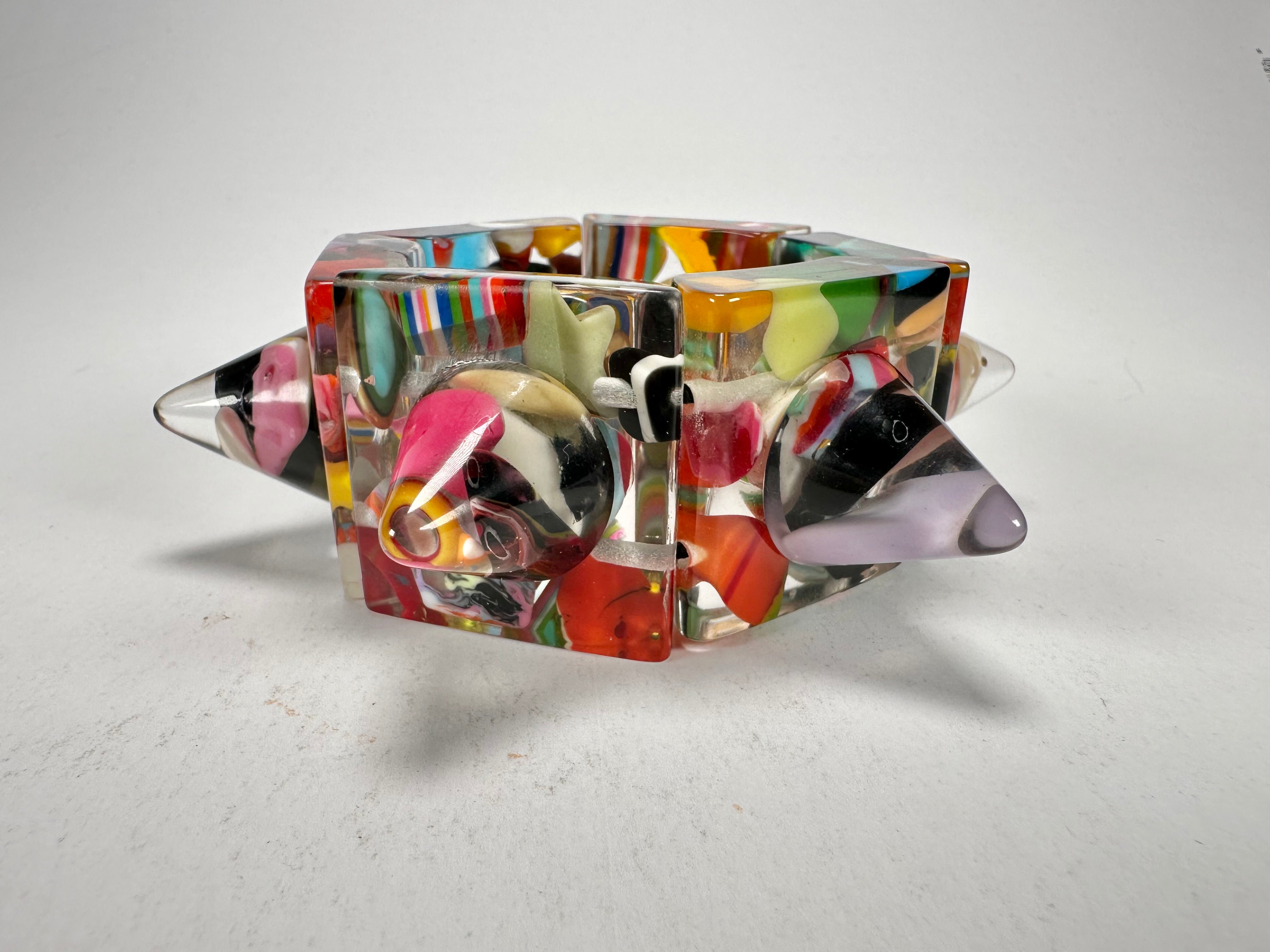Jackie Brazil "Spike" Cascade Sabrina x Cones Elasticated Bracelet ( B0220 )