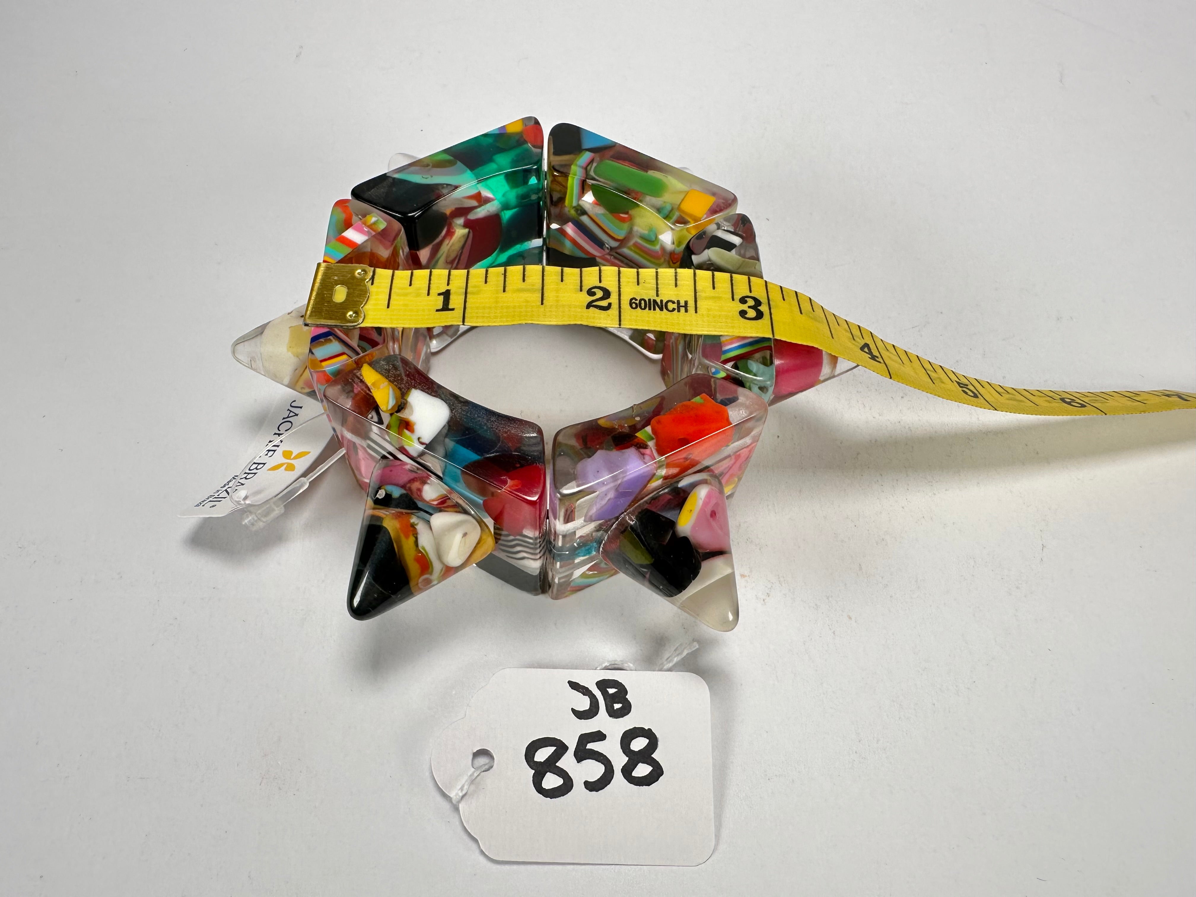 Jackie Brazil "Spike" Cascade Sabrina x Cones Elasticated Bracelet ( B0220 )