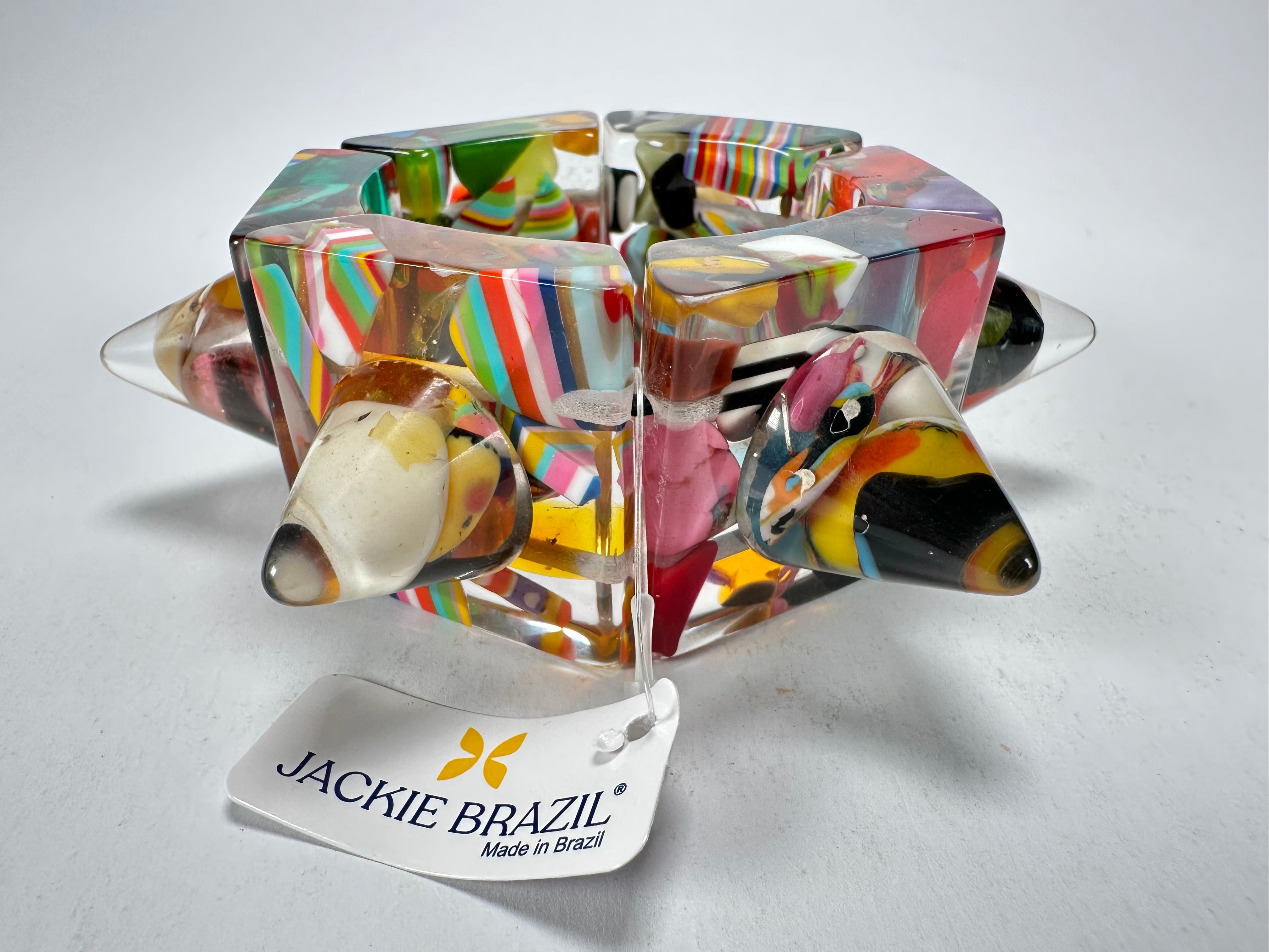 Jackie Brazil "Spike" Cascade Sabrina x Cones Elasticated Bracelet ( B0220 )
