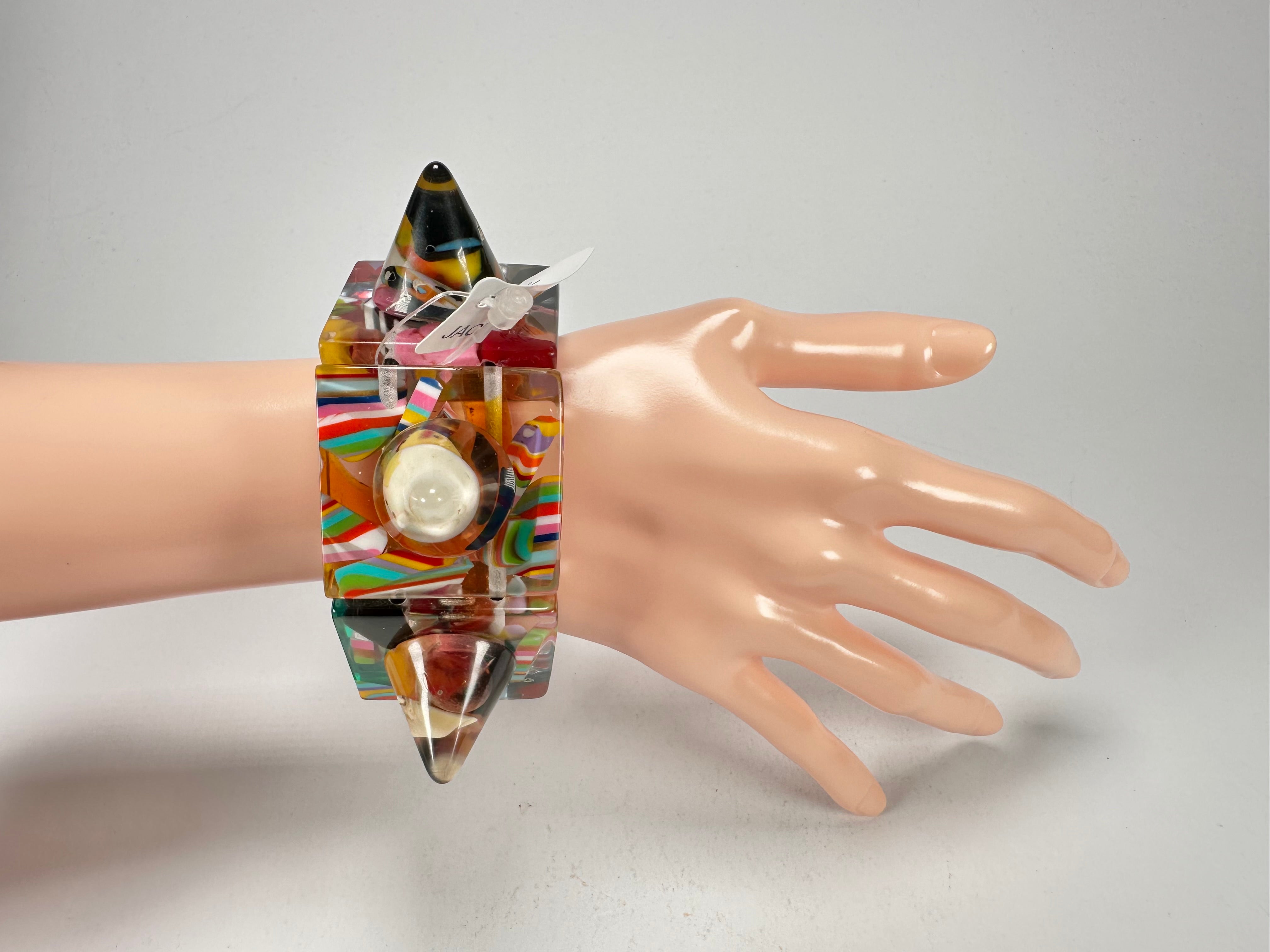 Jackie Brazil "Spike" Cascade Sabrina x Cones Elasticated Bracelet ( B0220 )