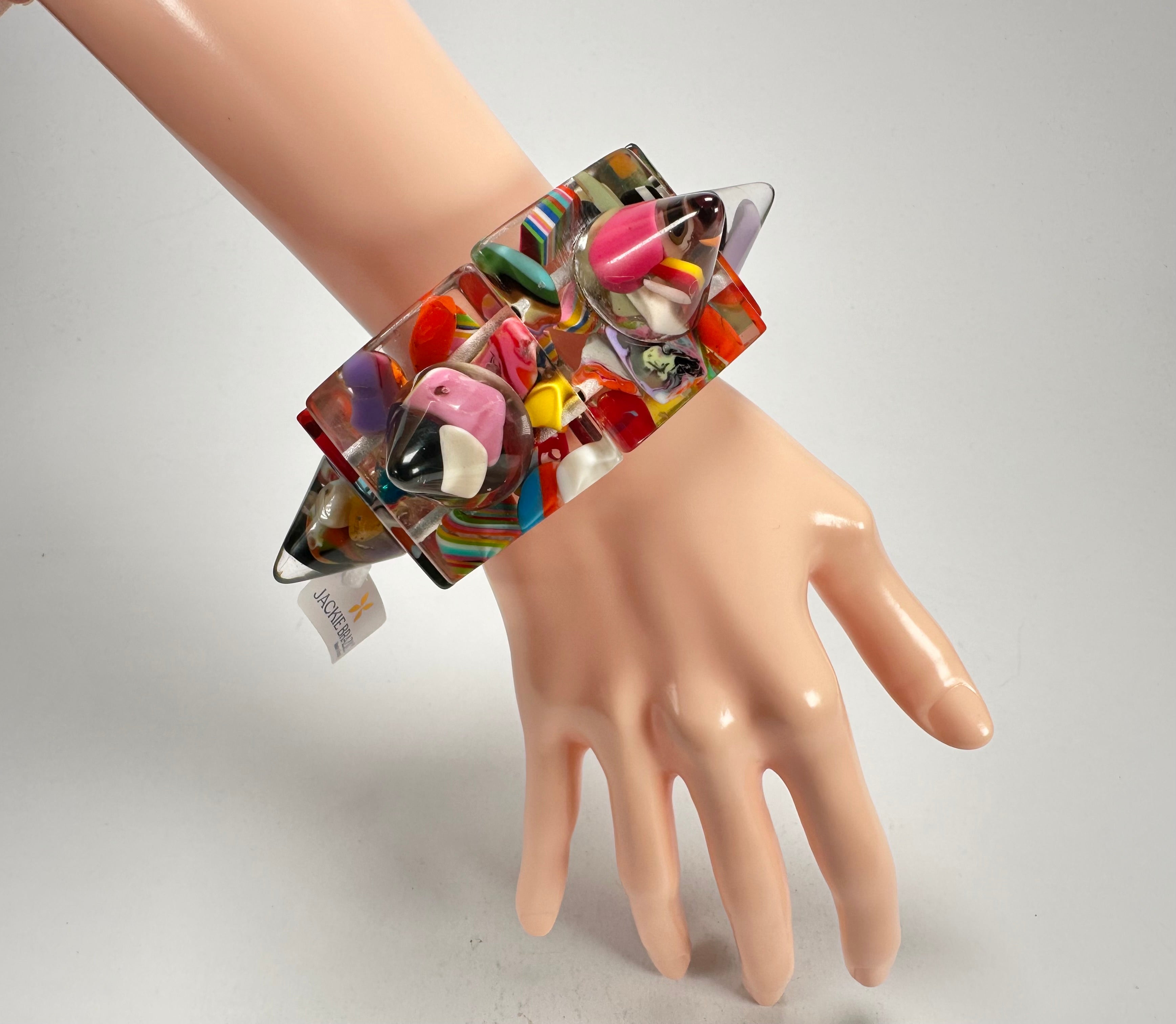 Jackie Brazil "Spike" Cascade Sabrina x Cones Elasticated Bracelet ( B0220 )
