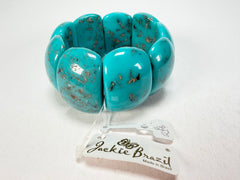 Jackie Brazil "Maria" Turquoise Mix Elasticated Bracelet ( B0217 )
