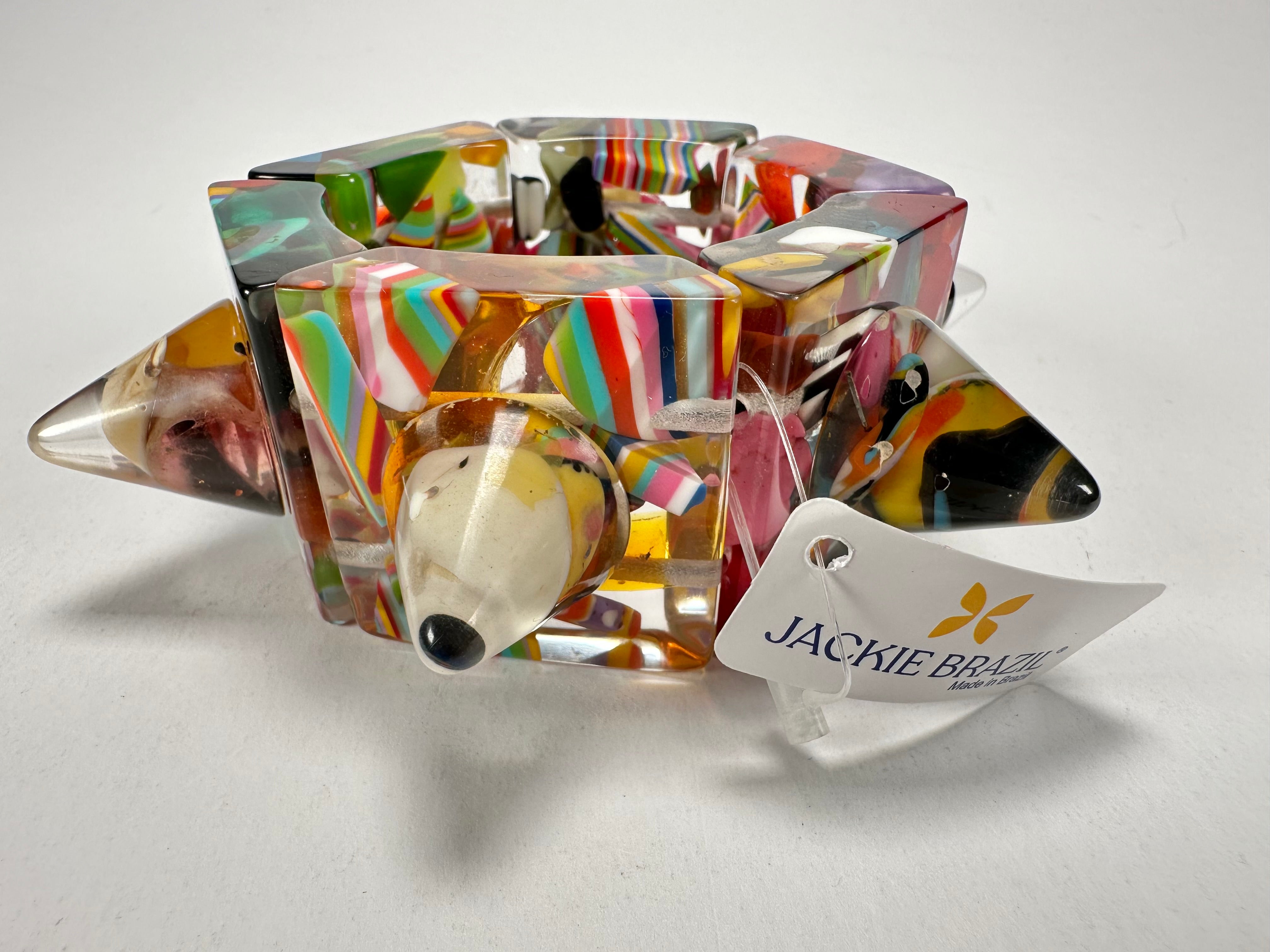 Jackie Brazil "Spike" Cascade Sabrina x Cones Elasticated Bracelet ( B0220 )