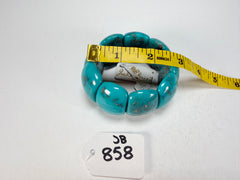 Jackie Brazil "Maria" Turquoise Mix Elasticated Bracelet ( B0217 )