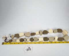 Jackie Brazil "Natural" Boheme Large Stones Long 75cm Resin Necklace ( N0425 )