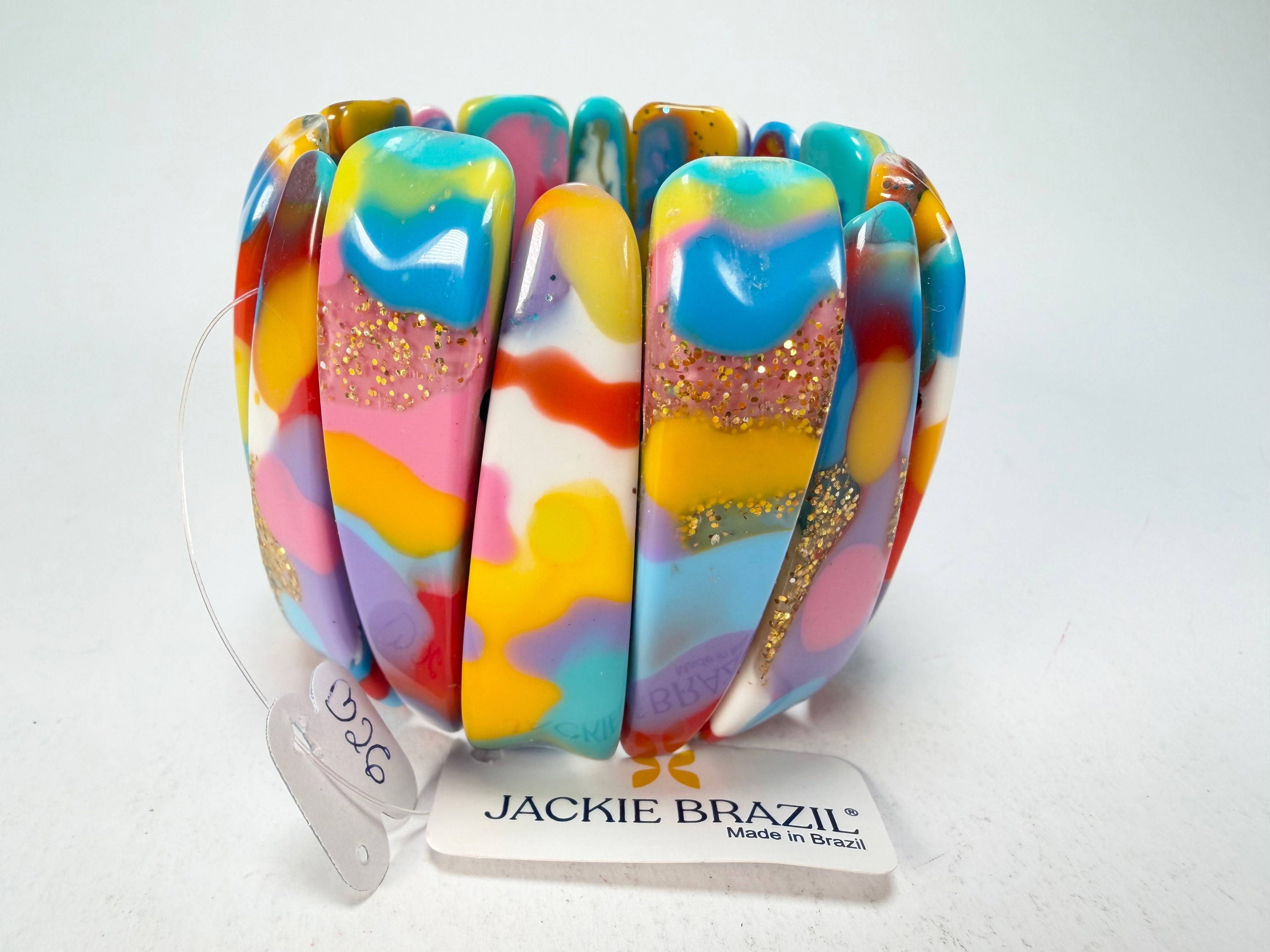 Jackie Brazil "Tulip" Kandinsky Elasticated Bracelet ( B0026 )