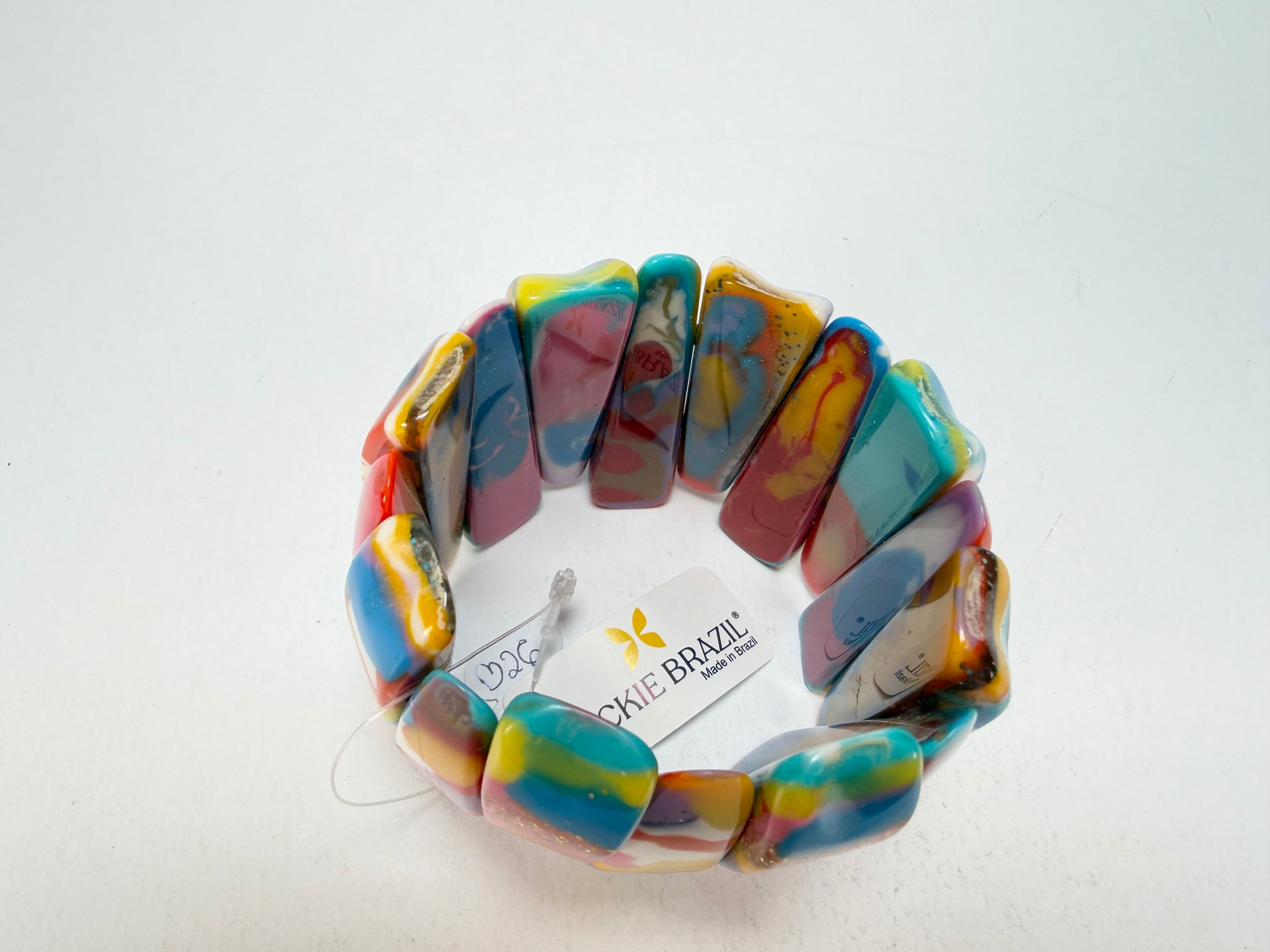 Jackie Brazil "Tulip" Kandinsky Elasticated Bracelet ( B0026 )