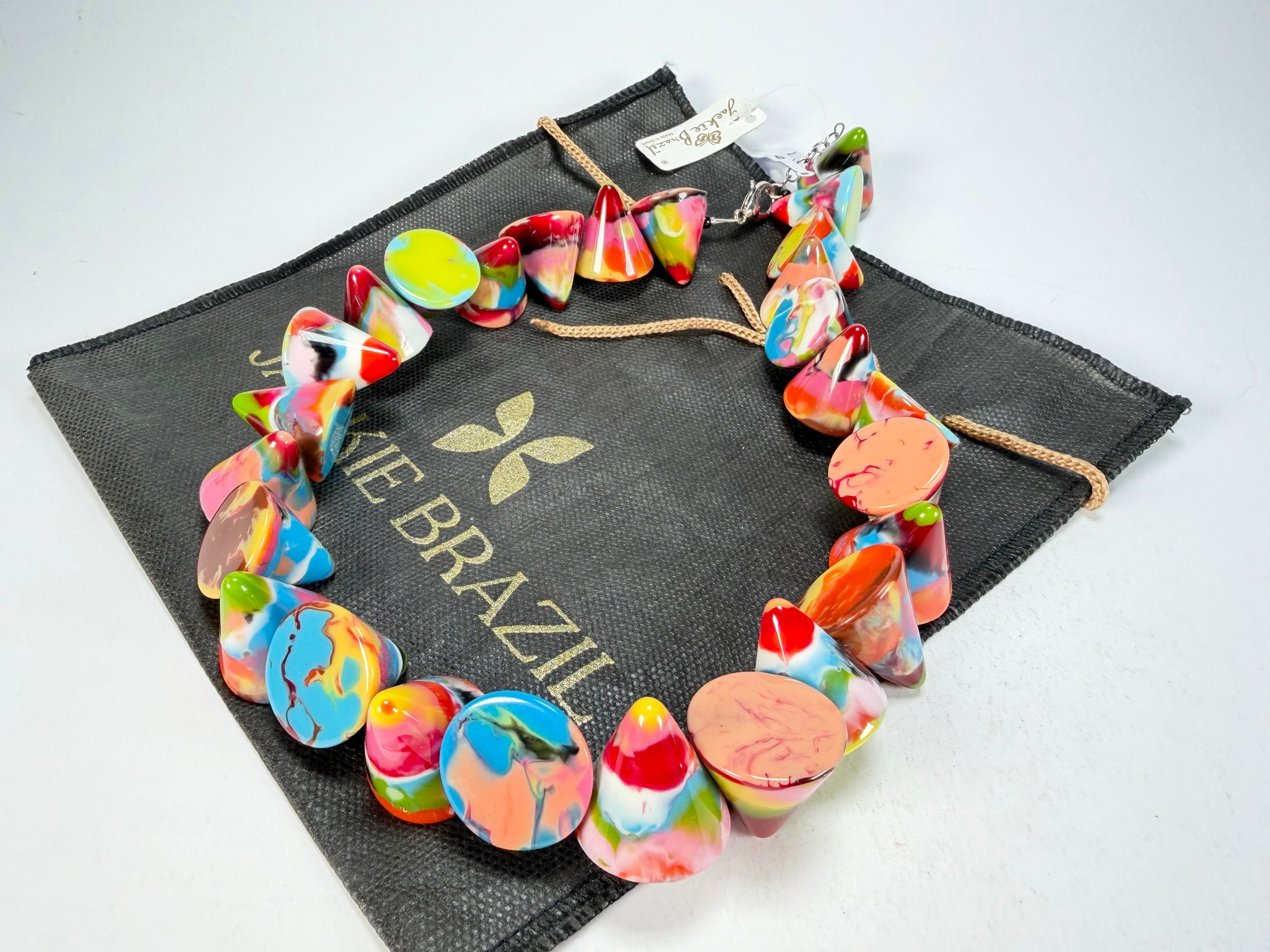 Jackie Brazil "KL Kones" Kandinsky Large Cones Necklace ( N2896 )