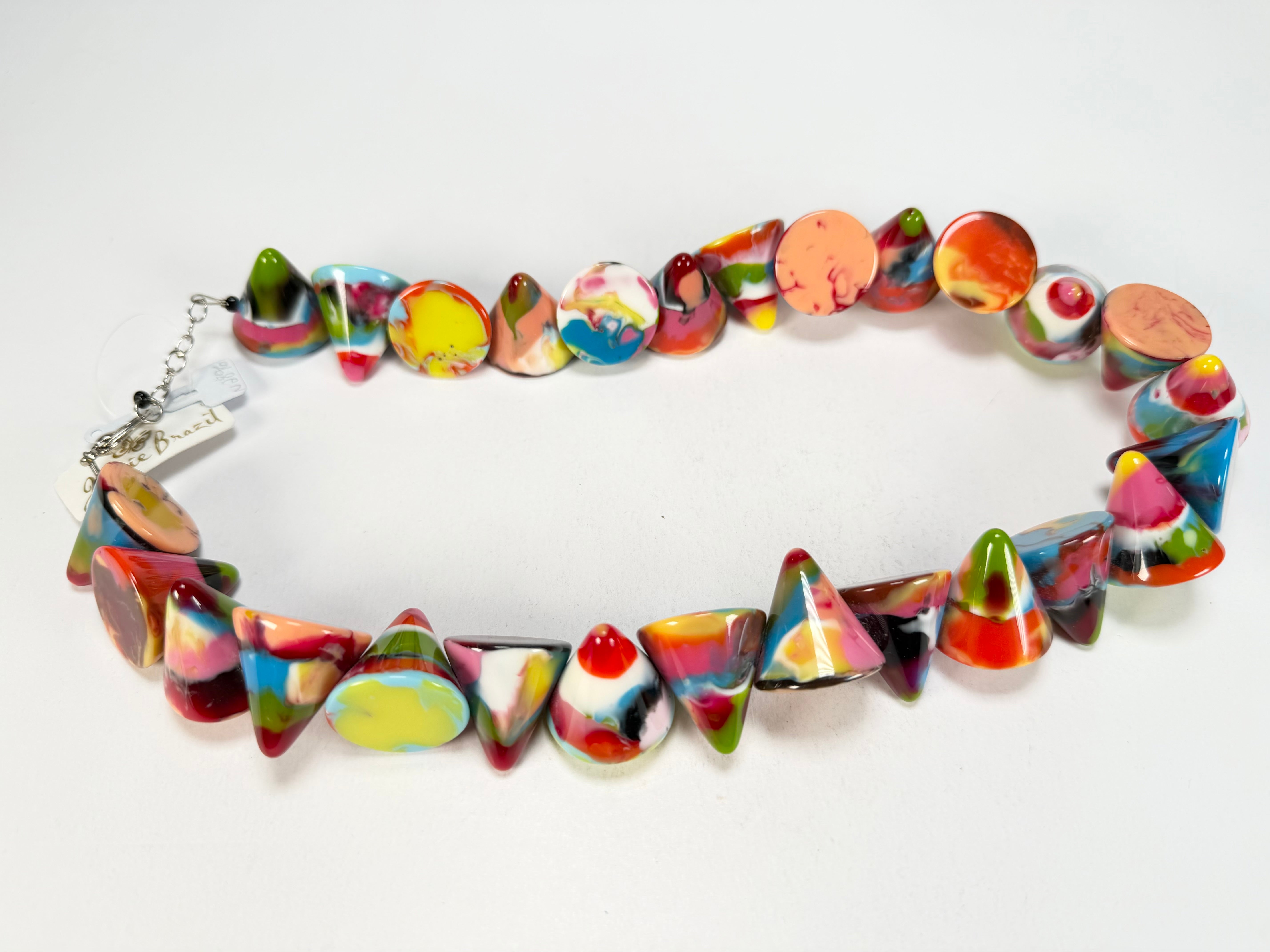 Jackie Brazil "KL Kones" Kandinsky Large Cones Necklace ( N2896 )