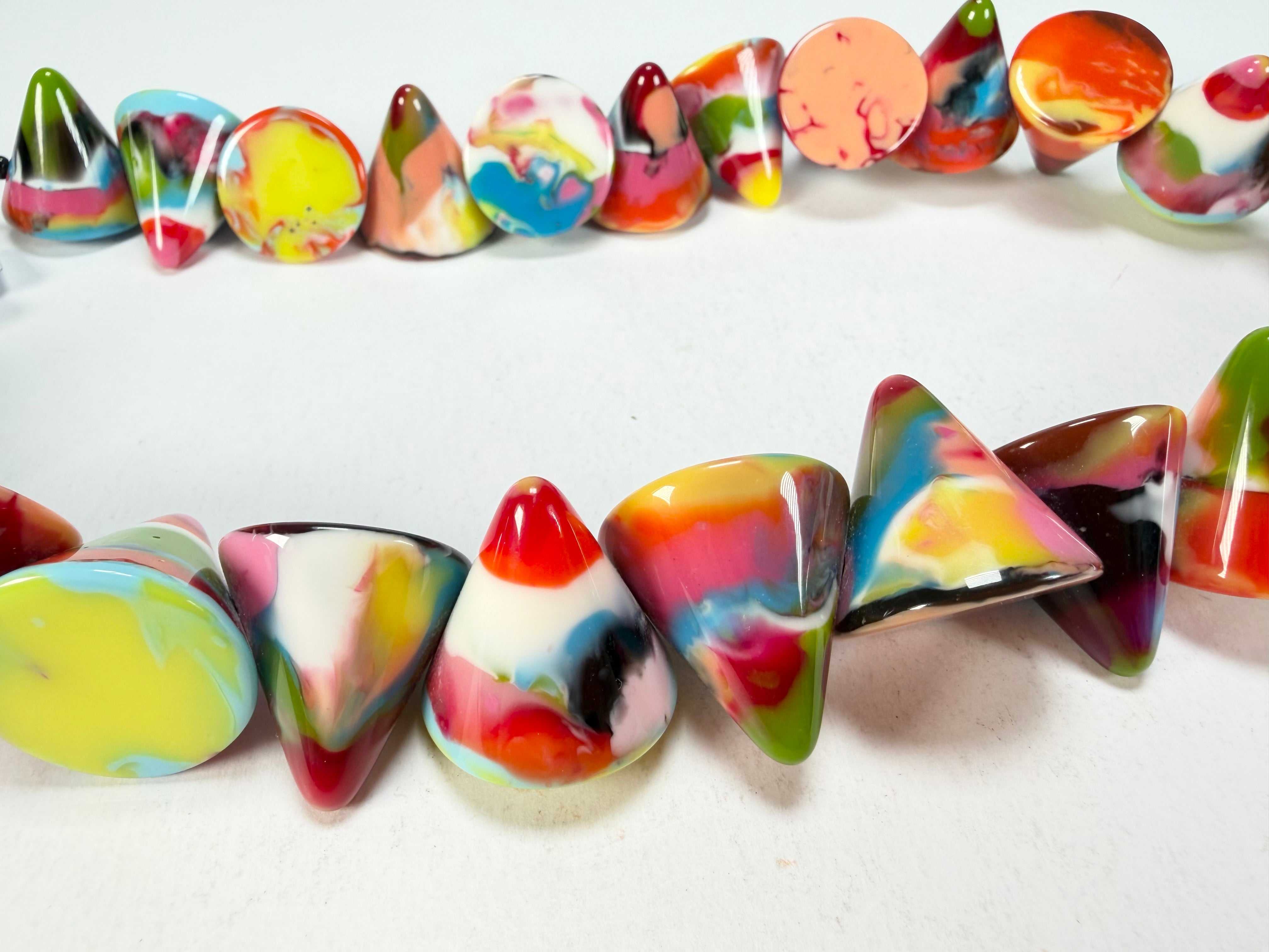 Jackie Brazil "KL Kones" Kandinsky Large Cones Necklace ( N2896 )