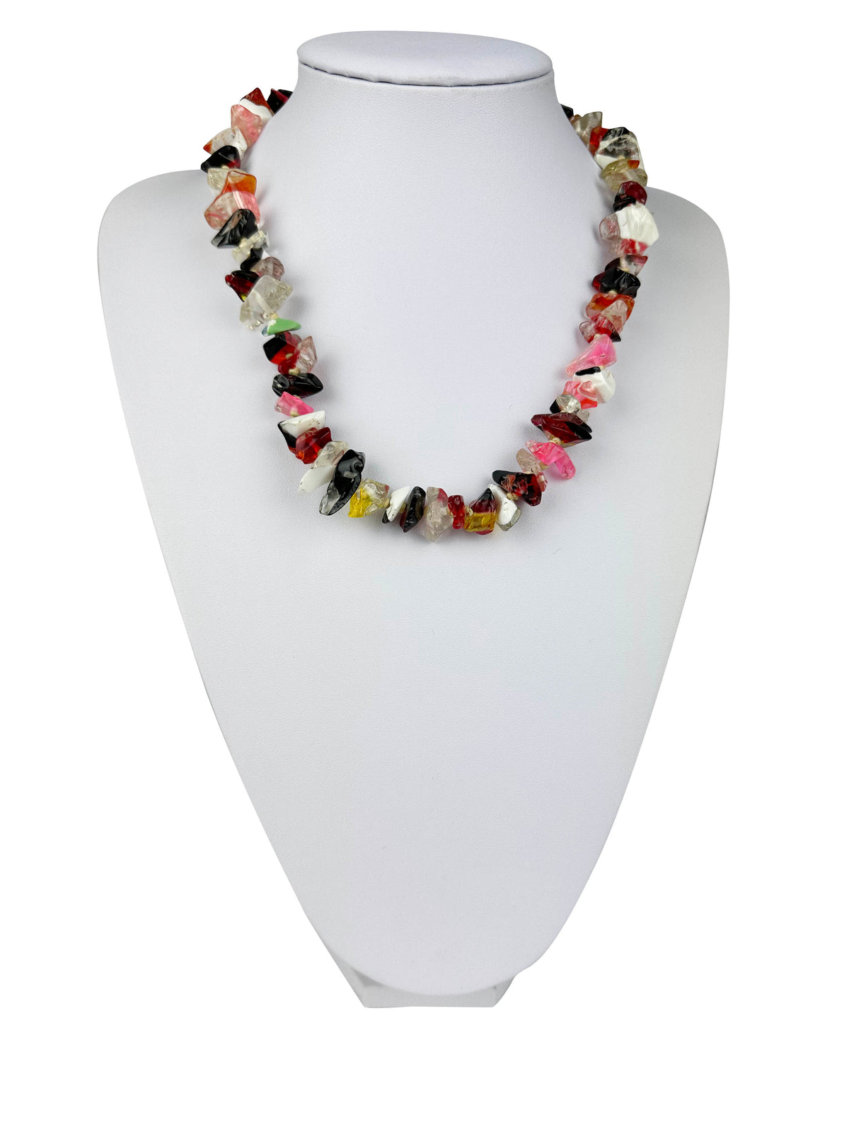 Jackie Brazil "Mix Colours" Small Stone Mix Colours Short 50cm Necklace ( N0500 )
