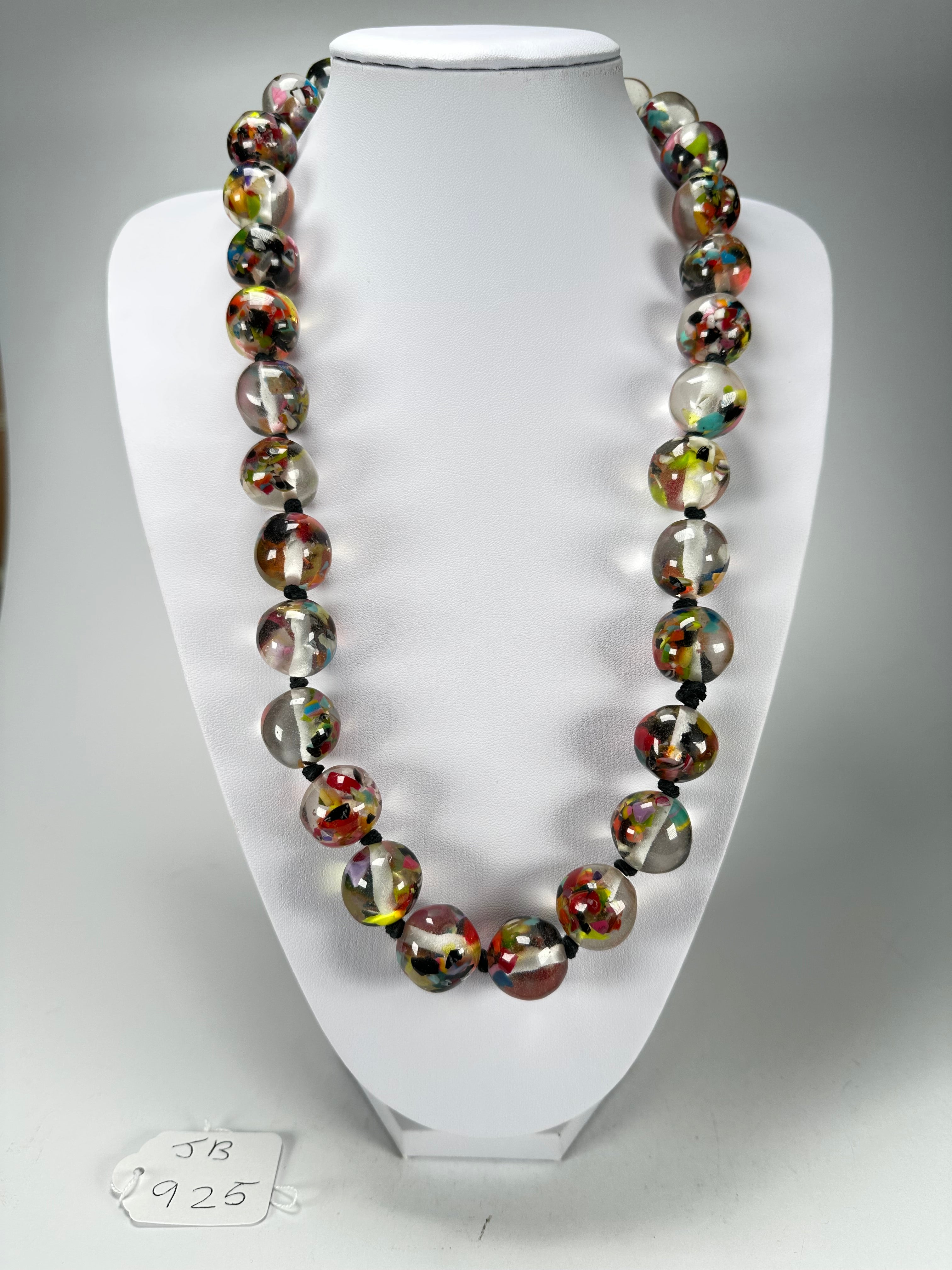 Jackie Brazil "Lola" Cascade Medium Spheres 70cm Resin Necklace ( N2695 )