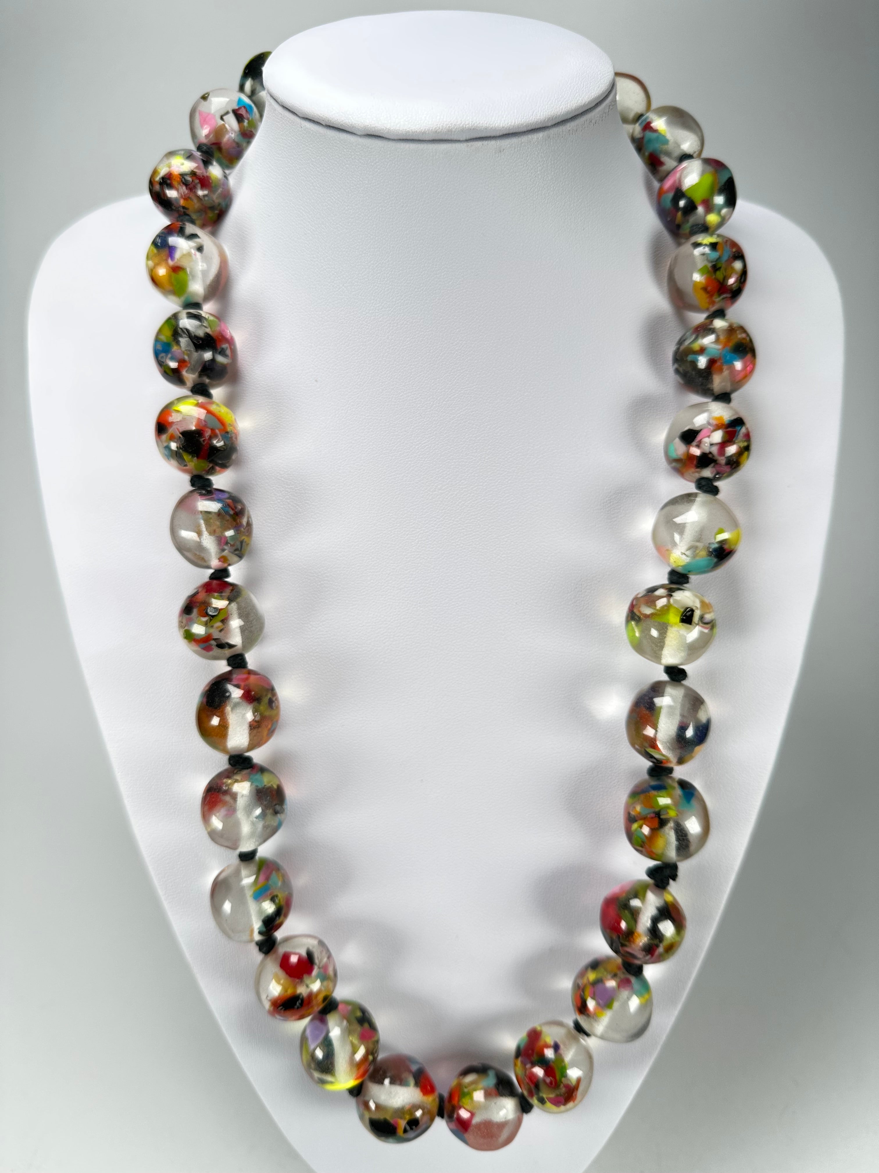 Jackie Brazil "Lola" Cascade Medium Spheres 70cm Resin Necklace ( N2695 )