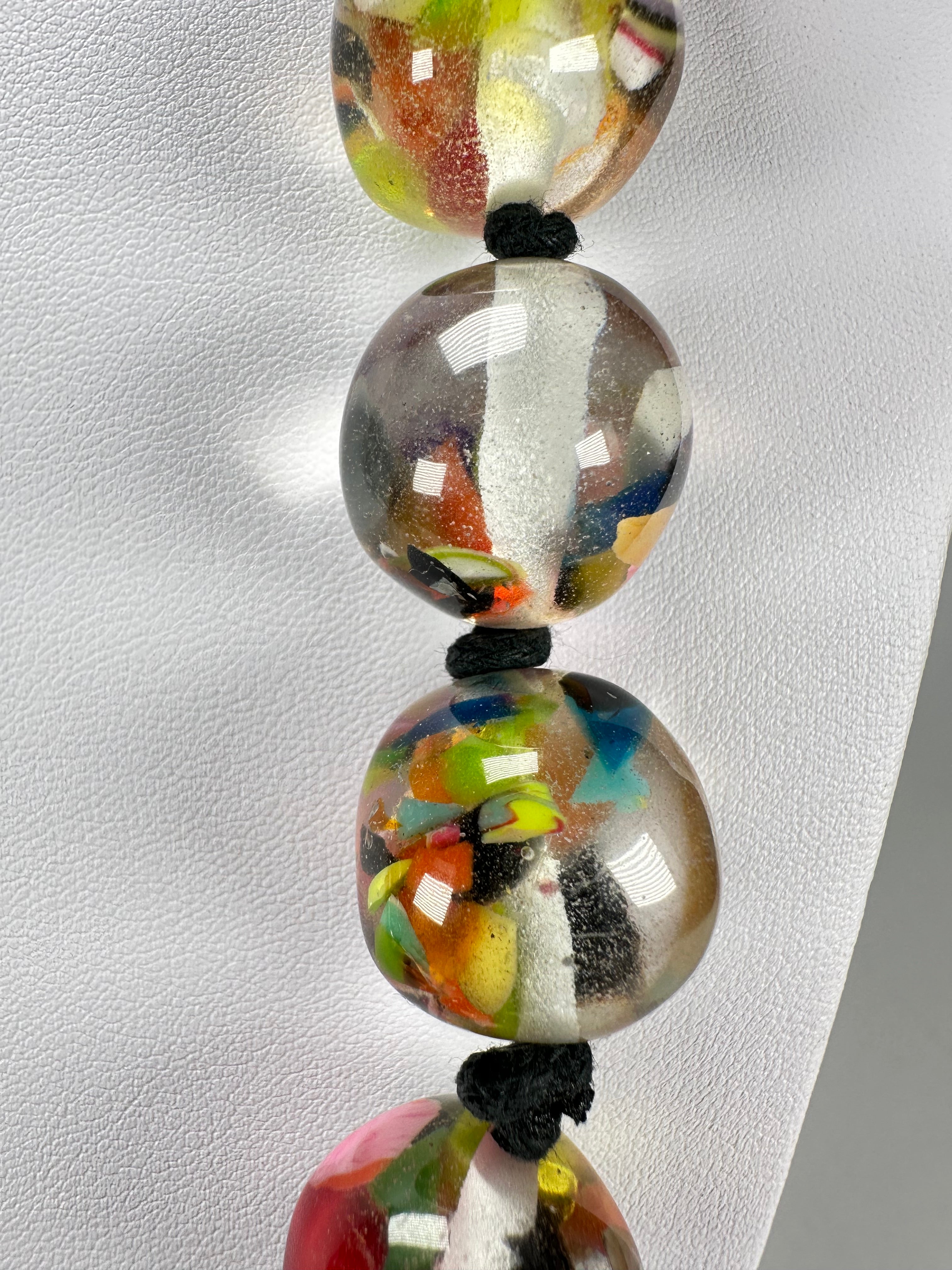 Jackie Brazil "Lola" Cascade Medium Spheres 70cm Resin Necklace ( N2695 )