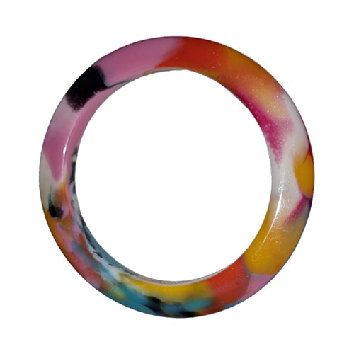 Jackie Brazil "Olympic" Kandinsky Solid Round 0.6cm Resin Bangle ( B0200 )