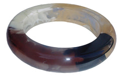 Jackie Brazil "Marble" Brown Mix 1.7 cm Bangle ( B1449 )