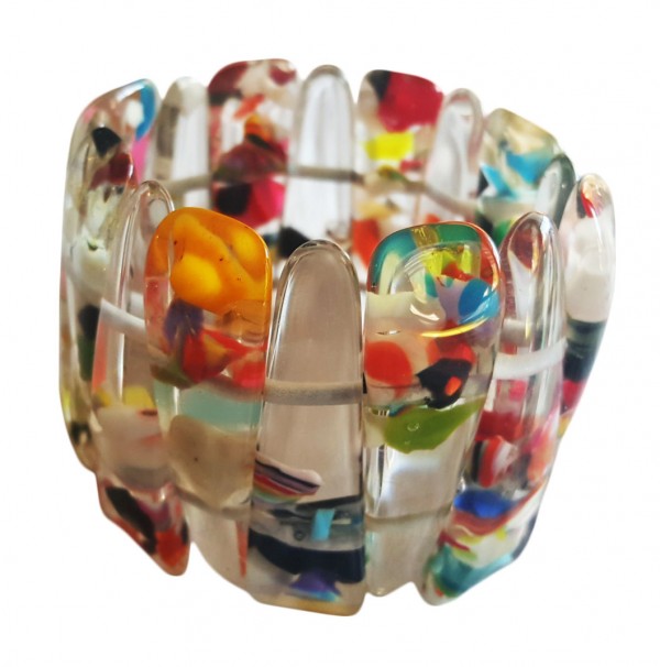 Jackie Brazil "Tulip" Cascade Elasticated Bracelet ( B0026 )