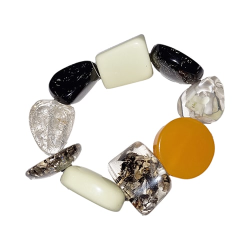 Jackie Brazil "Indiana" Seasons Mix Multi Bead Resin Bracelet ( B0210 )