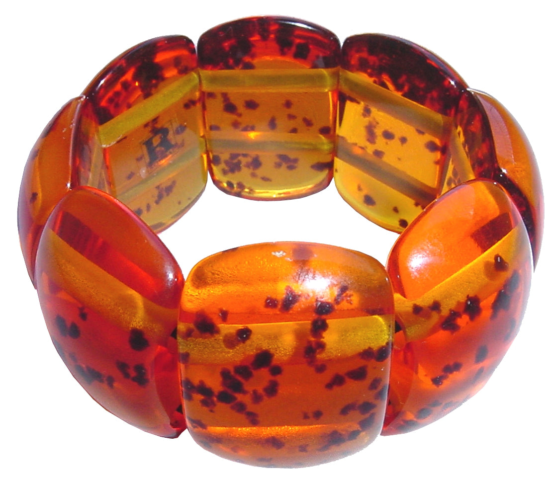 Jackie Brazil "Maria" Amber Elasticated Bracelet ( B0217 )