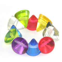 Jackie Brazil "KL" Multi Colour Transparent Large Cones Bracelet ( B2902 )