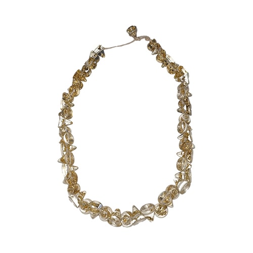 Jackie Brazil "Corina" Small Cones Gold Flakes 55cm Necklace ( N0058 )