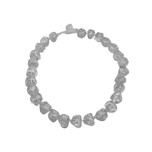 Jackie Brazil "Camille" Silver Flakes Small Stones 55cm Necklace ( N0070 )