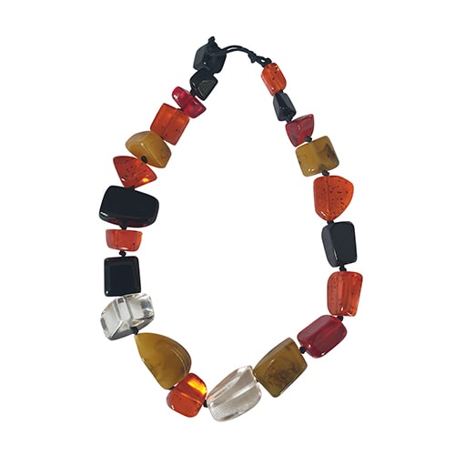 Jackie Brazil "Nature" Large Stones Urban Mix Short 55cm Necklace ( N0378 )