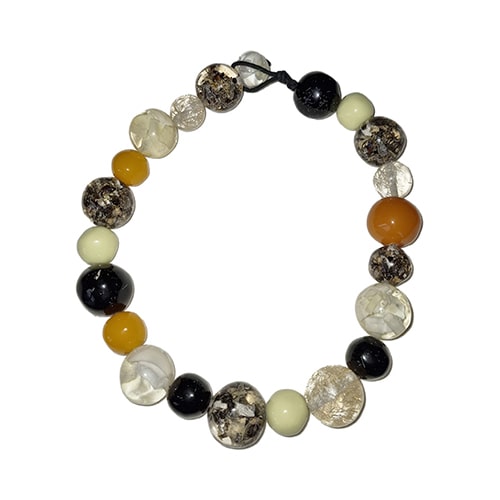 Jackie Brazil "Large Spheres" Seasons Mix Short Abstract Necklace 50cm ( N2692 )