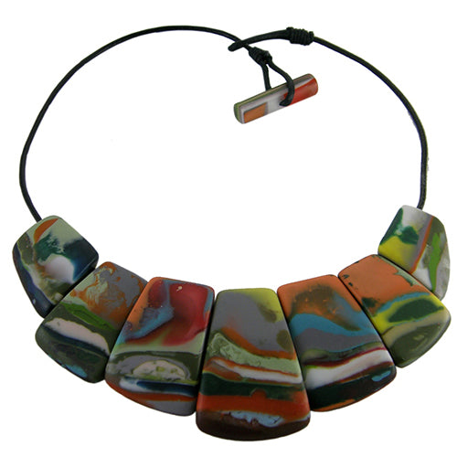 Jackie Brazil "Amazon" 7 Piece Choker Necklace ( N2794 )