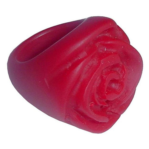 Jackie Brazil "Rose" Red Gloss Resin Rose Ring ( R0585 ) Size UK N / US 7