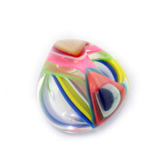 Jackie Brazil "Colours & Effects" Swirls Large Concave Resin Ring ( R3446 ) Size UK O / USA 7