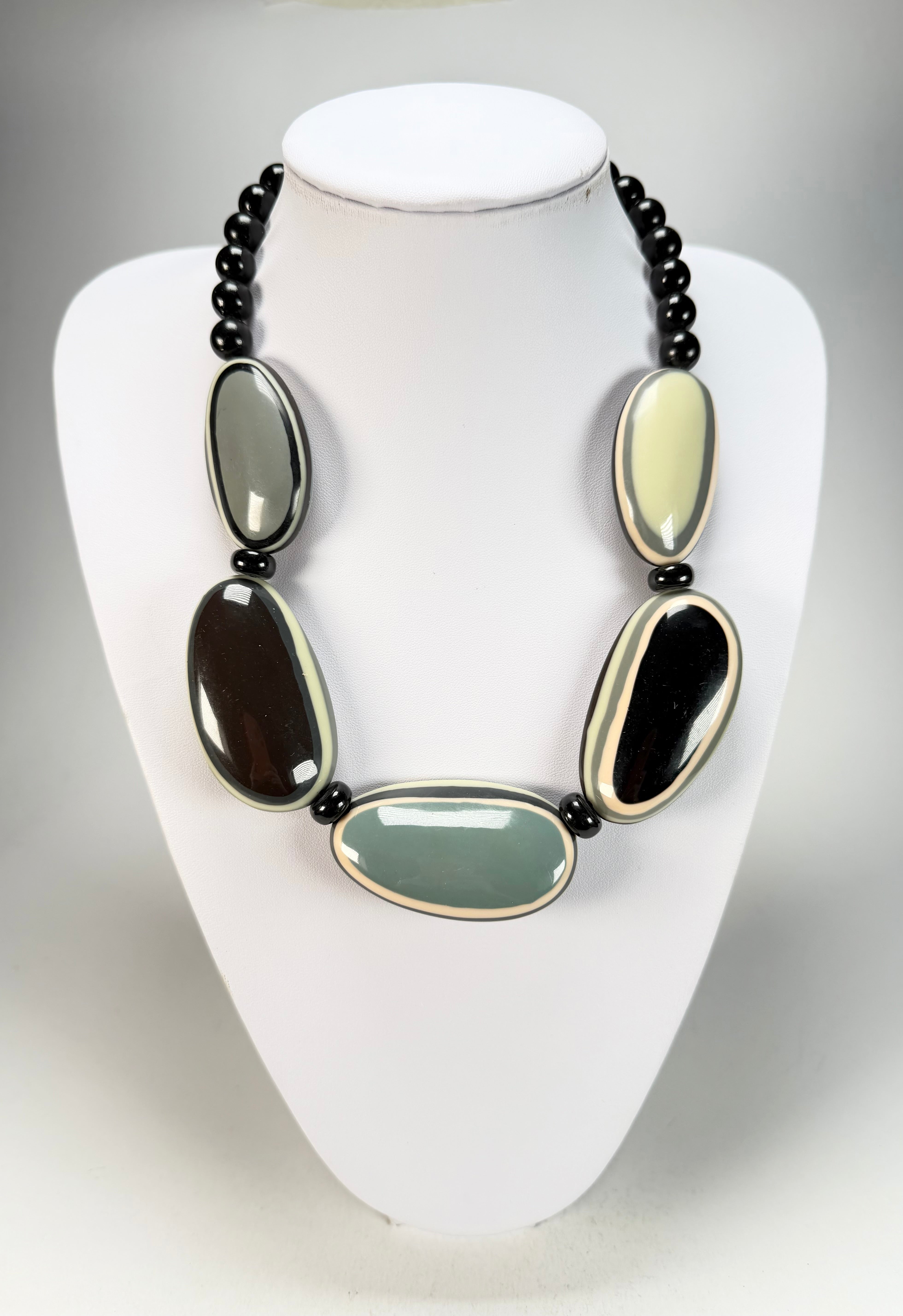 Marion Godart - BSX "Ovales Allongés" Neutral Mix Resin Necklace