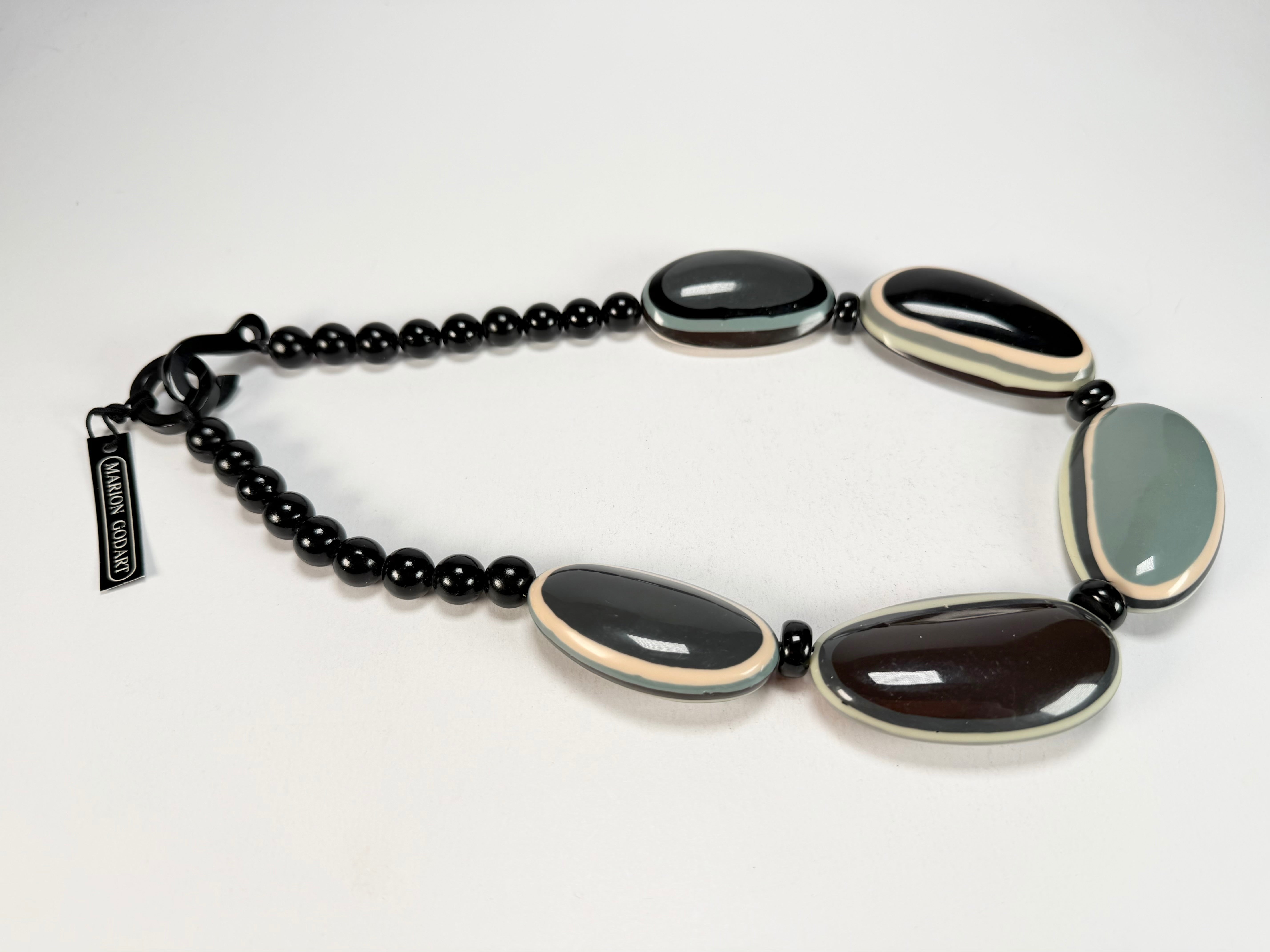 Marion Godart - BSX "Ovales Allongés" Neutral Mix Resin Necklace