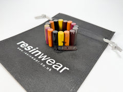 Marion Godart - Natural "Pièces De Crayon" Soft Tone Mix Elasticated Resin Bracelet