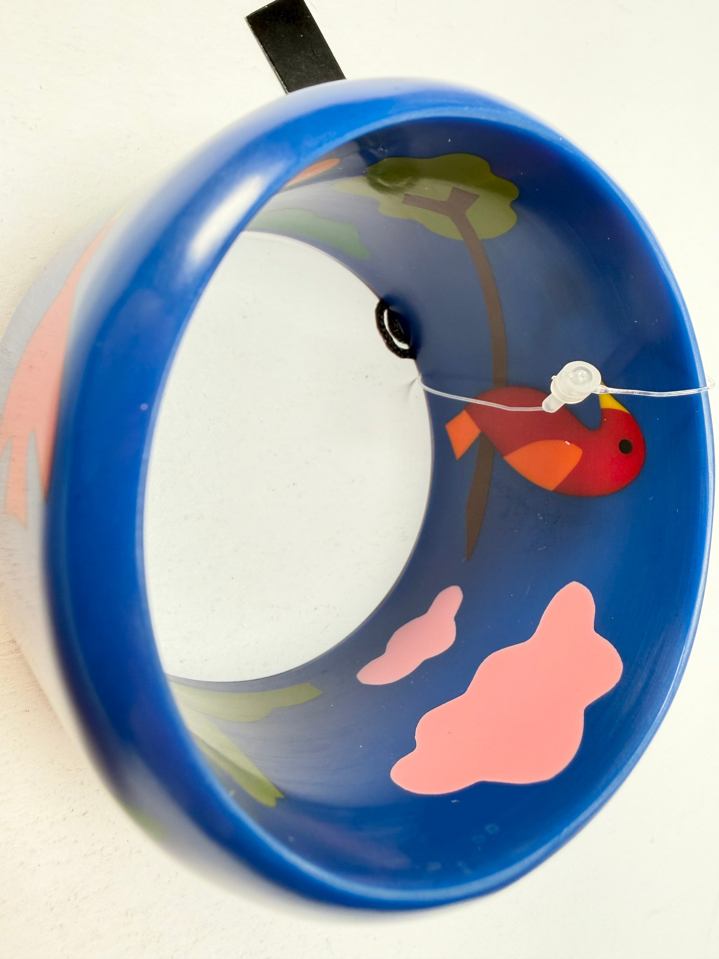 Marion Godart - Natural "Jeune" Blue Solid Round 5cm Bangle