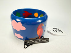 Marion Godart - Natural "Jeune" Blue Solid Round 5cm Bangle