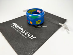 Marion Godart - Natural "Jeune" Blue Solid Round 5cm Bangle