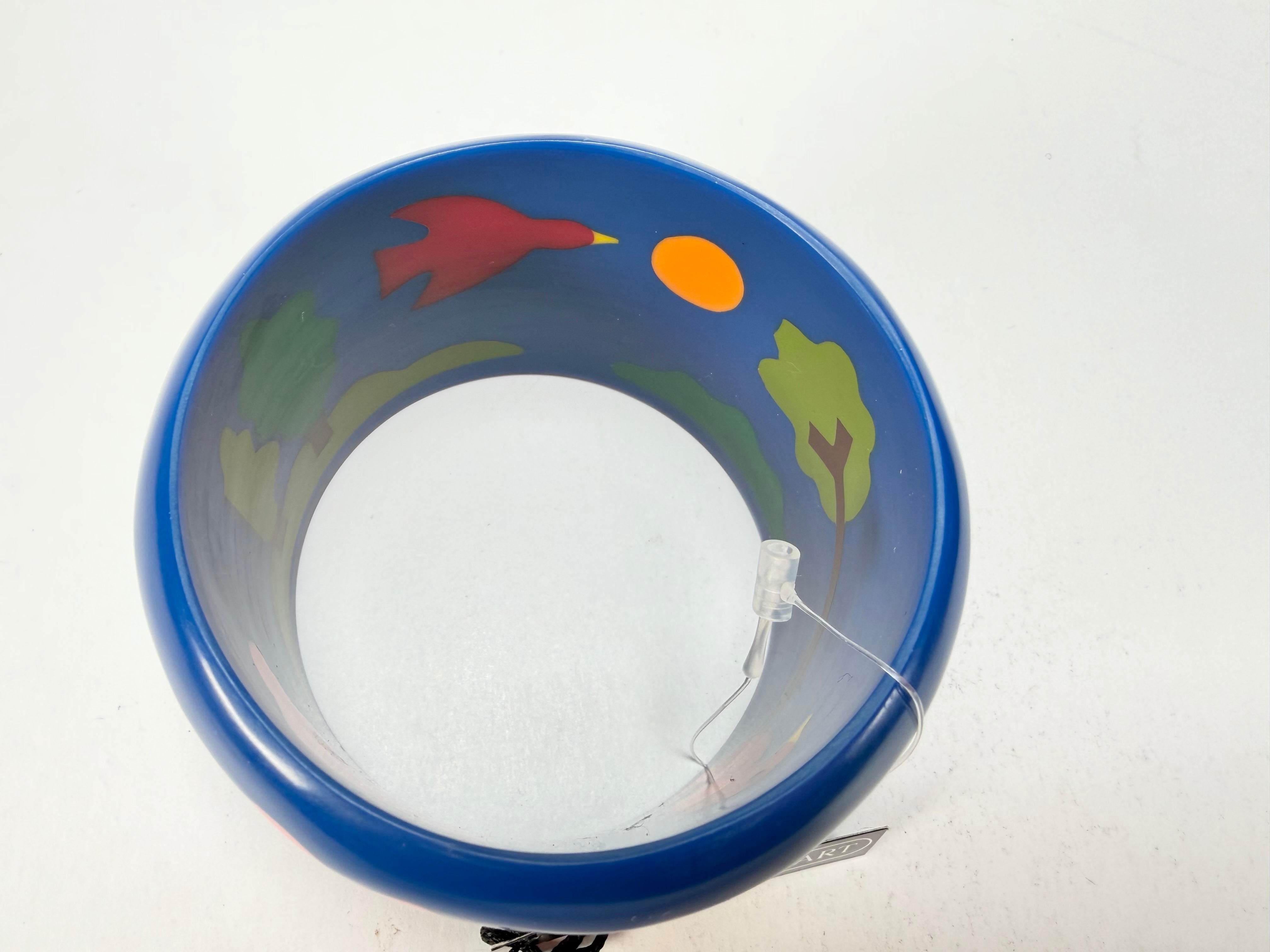Marion Godart - Natural "Jeune" Blue Solid Round 5cm Bangle