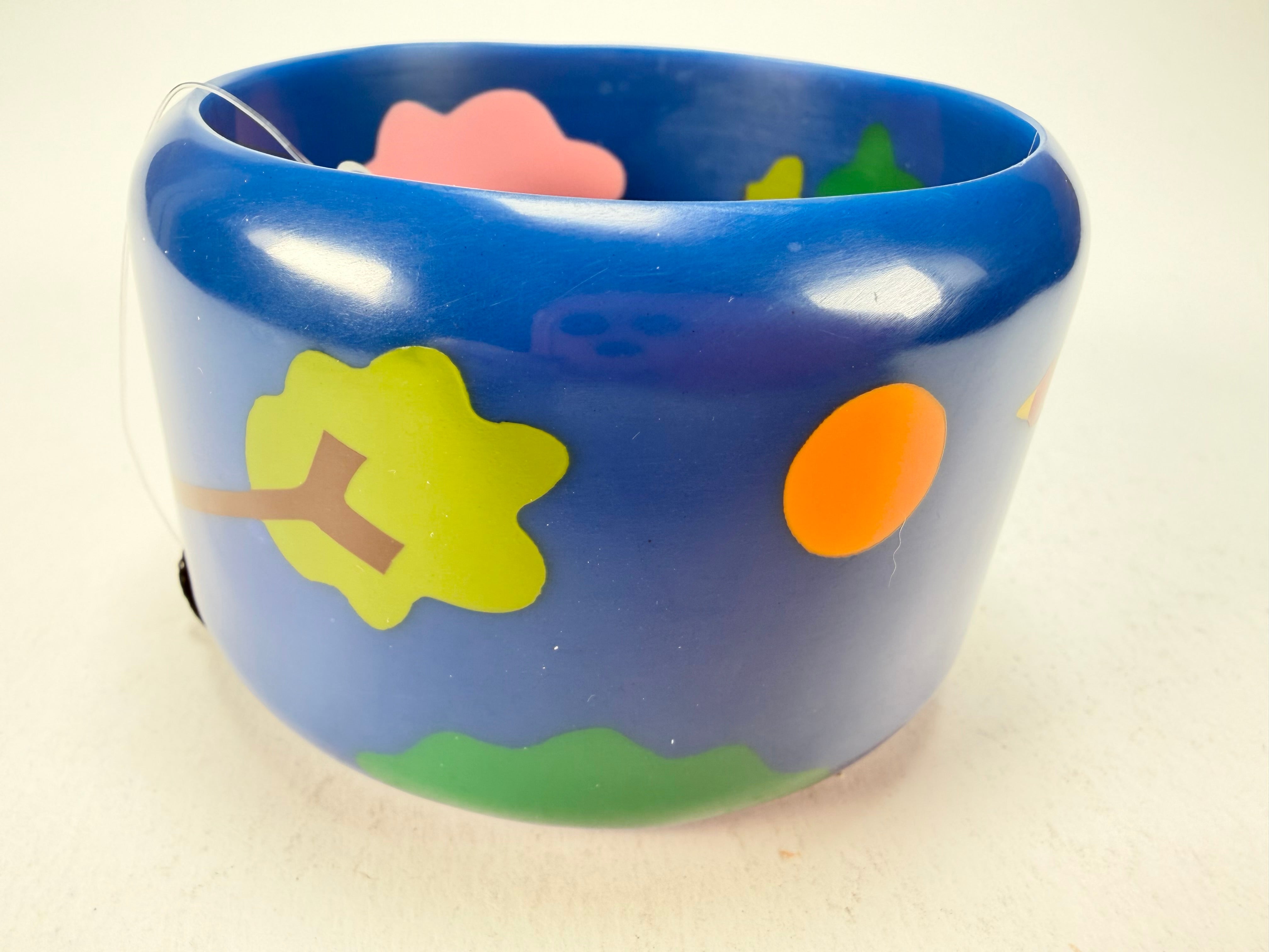 Marion Godart - Natural "Jeune" Blue Solid Round 5cm Bangle